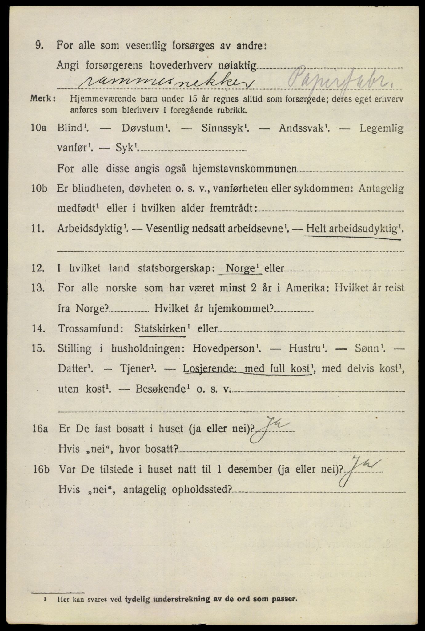 SAKO, 1920 census for Modum, 1920, p. 9274