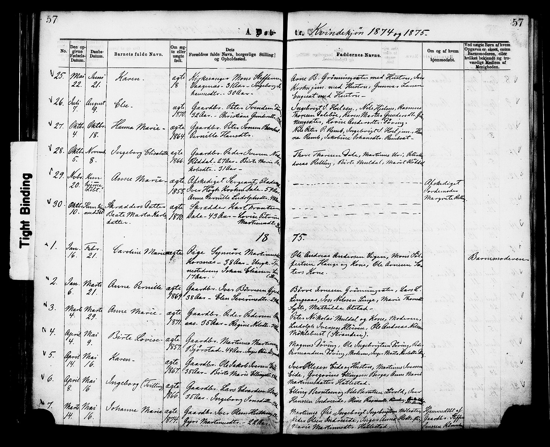 Ministerialprotokoller, klokkerbøker og fødselsregistre - Møre og Romsdal, SAT/A-1454/519/L0254: Parish register (official) no. 519A13, 1868-1883, p. 57