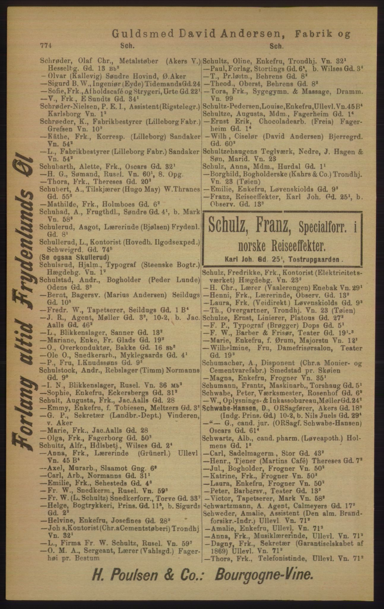 Kristiania/Oslo adressebok, PUBL/-, 1906, p. 774