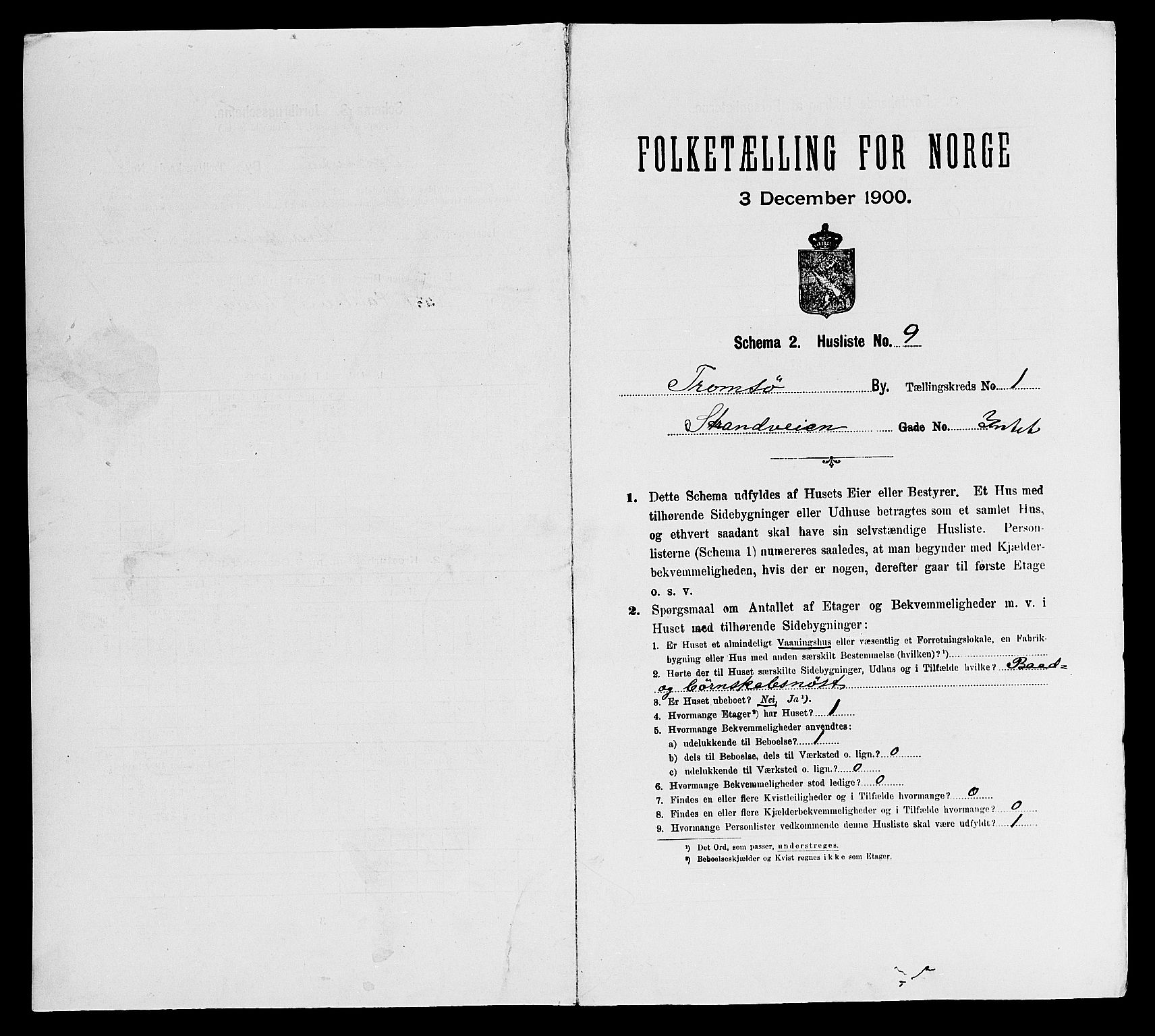 SATØ, 1900 census for Tromsø, 1900, p. 86