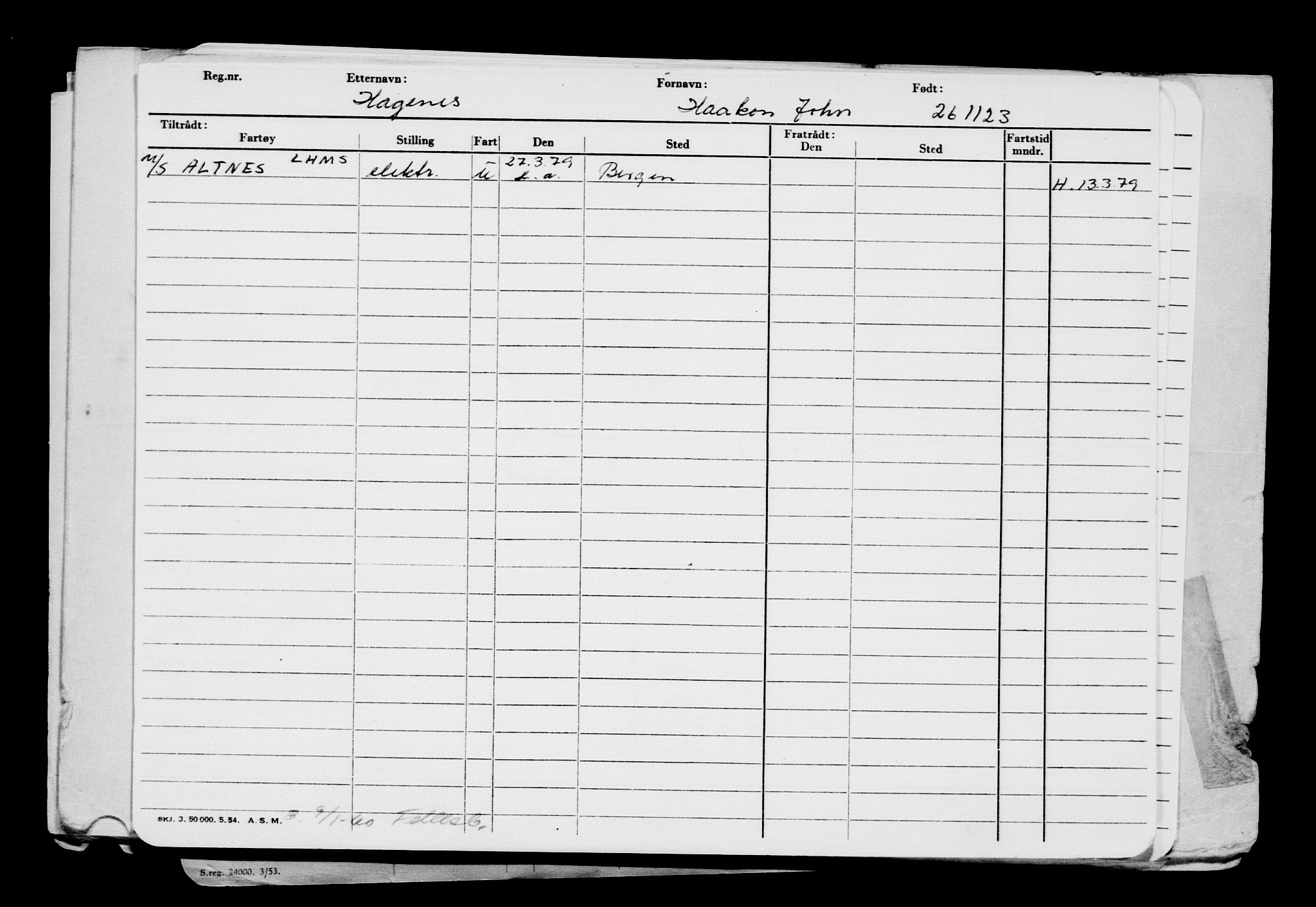 Direktoratet for sjømenn, AV/RA-S-3545/G/Gb/L0225: Hovedkort, 1923, p. 274