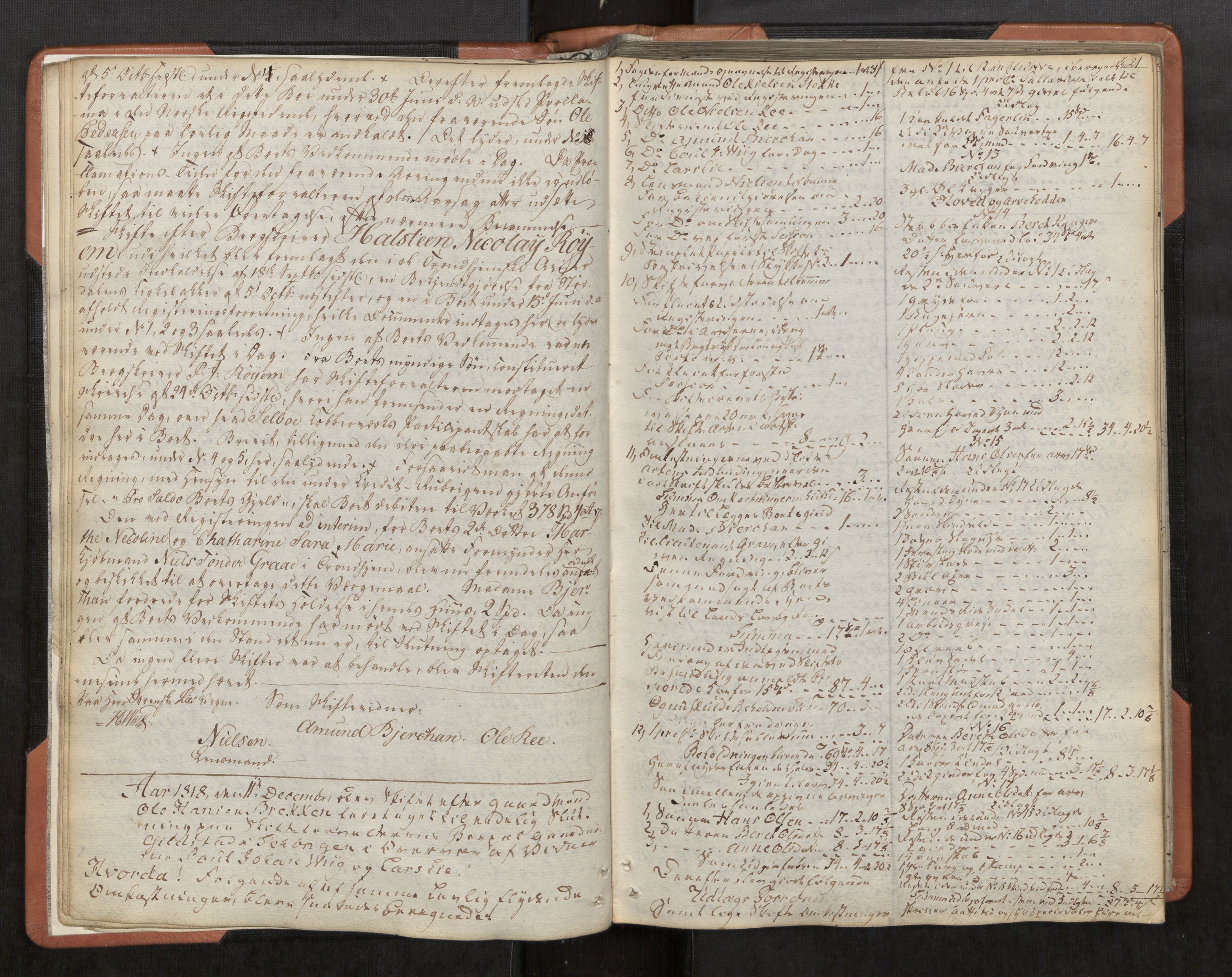 Stjør- og Verdal sorenskriveri, AV/SAT-A-4167/1/3/3A/L0026: Skifteprotokoll 21, 1818-1832, p. 21