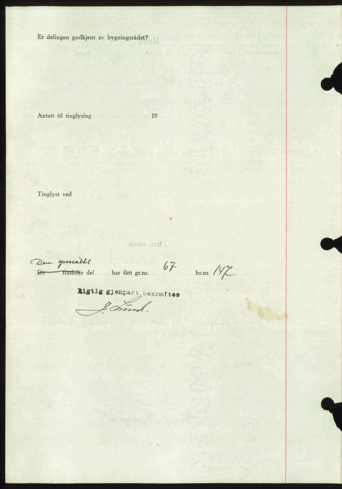 Toten tingrett, SAH/TING-006/H/Hb/Hbc/L0004: Mortgage book no. Hbc-04, 1938-1938, Diary no: : 830/1938