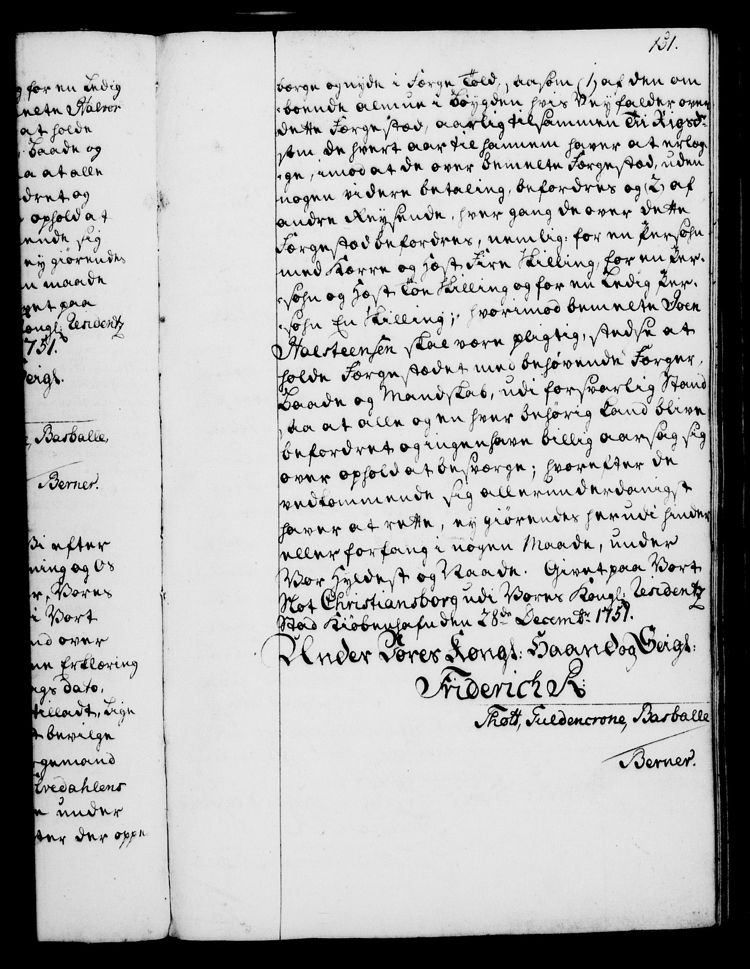 Rentekammeret, Kammerkanselliet, RA/EA-3111/G/Gg/Gga/L0006: Norsk ekspedisjonsprotokoll med register (merket RK 53.6), 1749-1759, p. 151