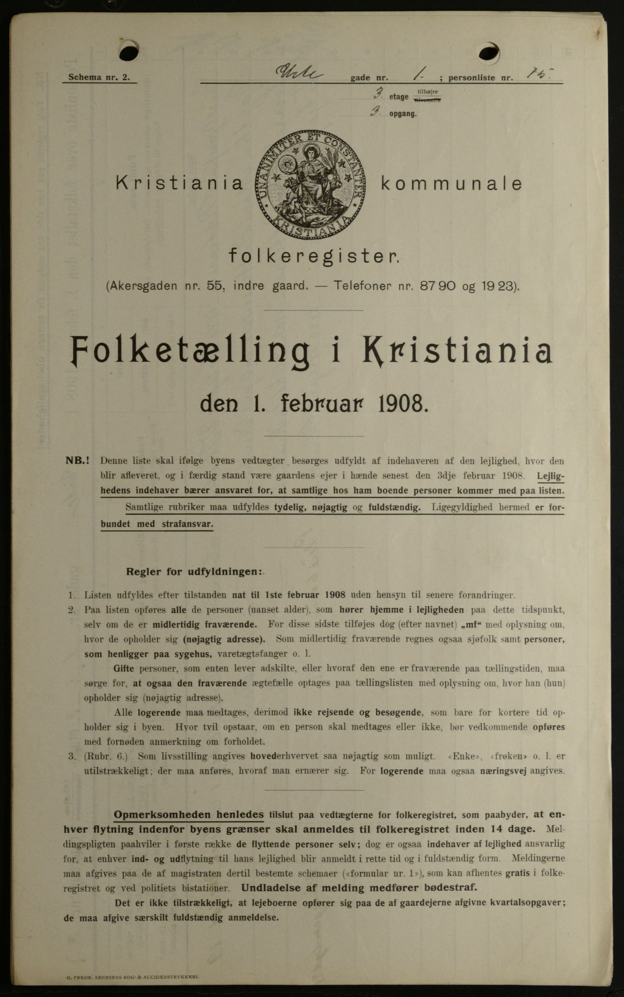 OBA, Municipal Census 1908 for Kristiania, 1908, p. 108221