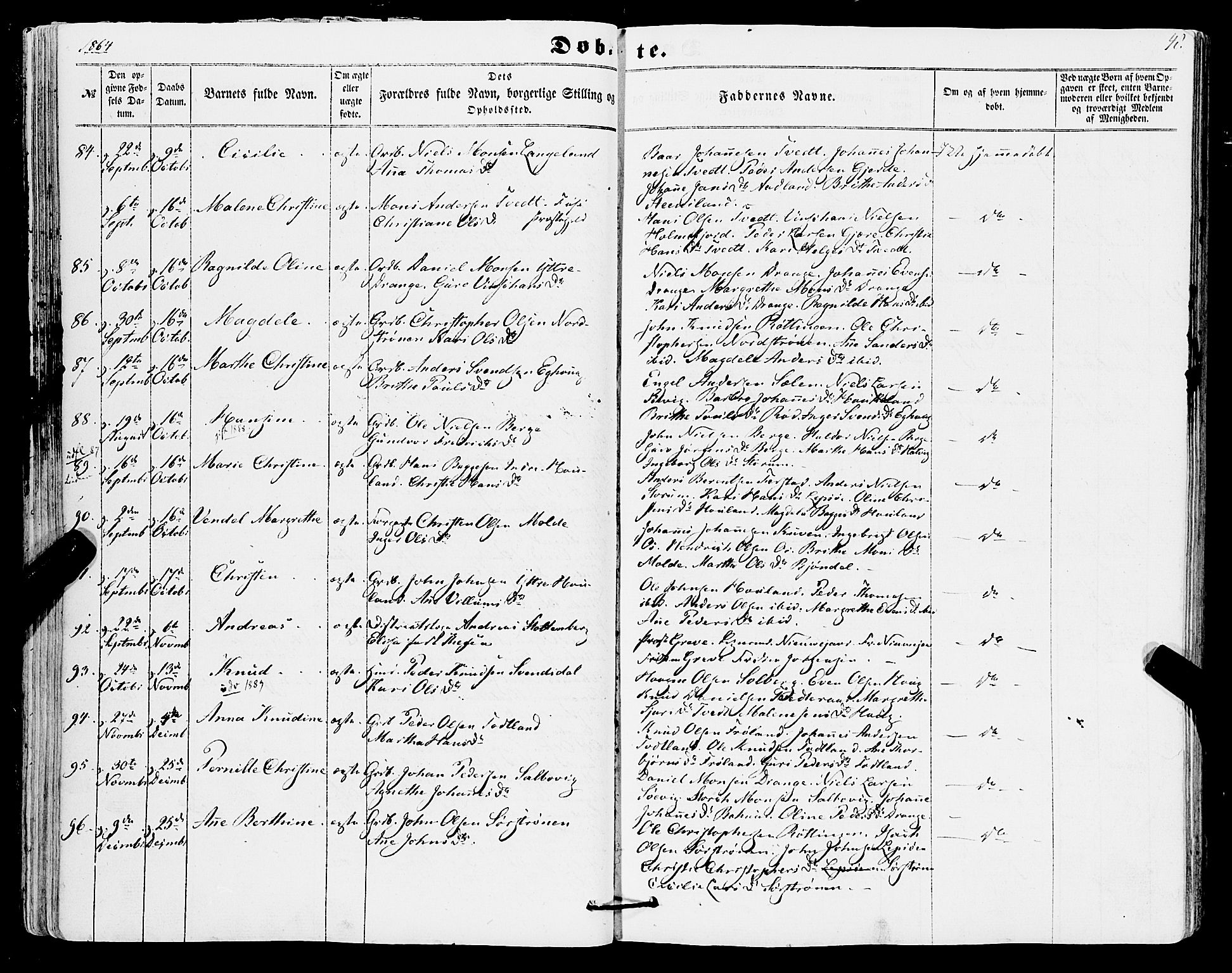 Os sokneprestembete, AV/SAB-A-99929: Parish register (official) no. A 17, 1860-1873, p. 48