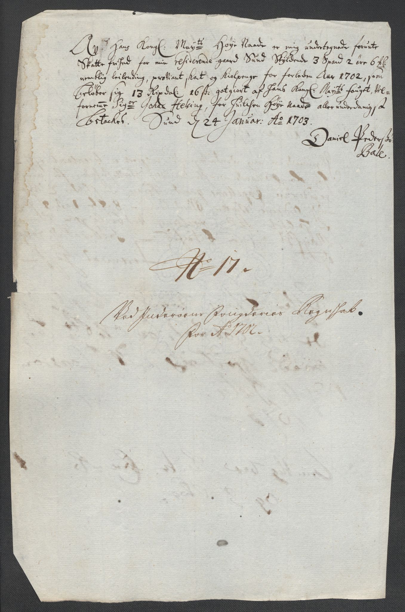 Rentekammeret inntil 1814, Reviderte regnskaper, Fogderegnskap, AV/RA-EA-4092/R63/L4312: Fogderegnskap Inderøy, 1701-1702, p. 420