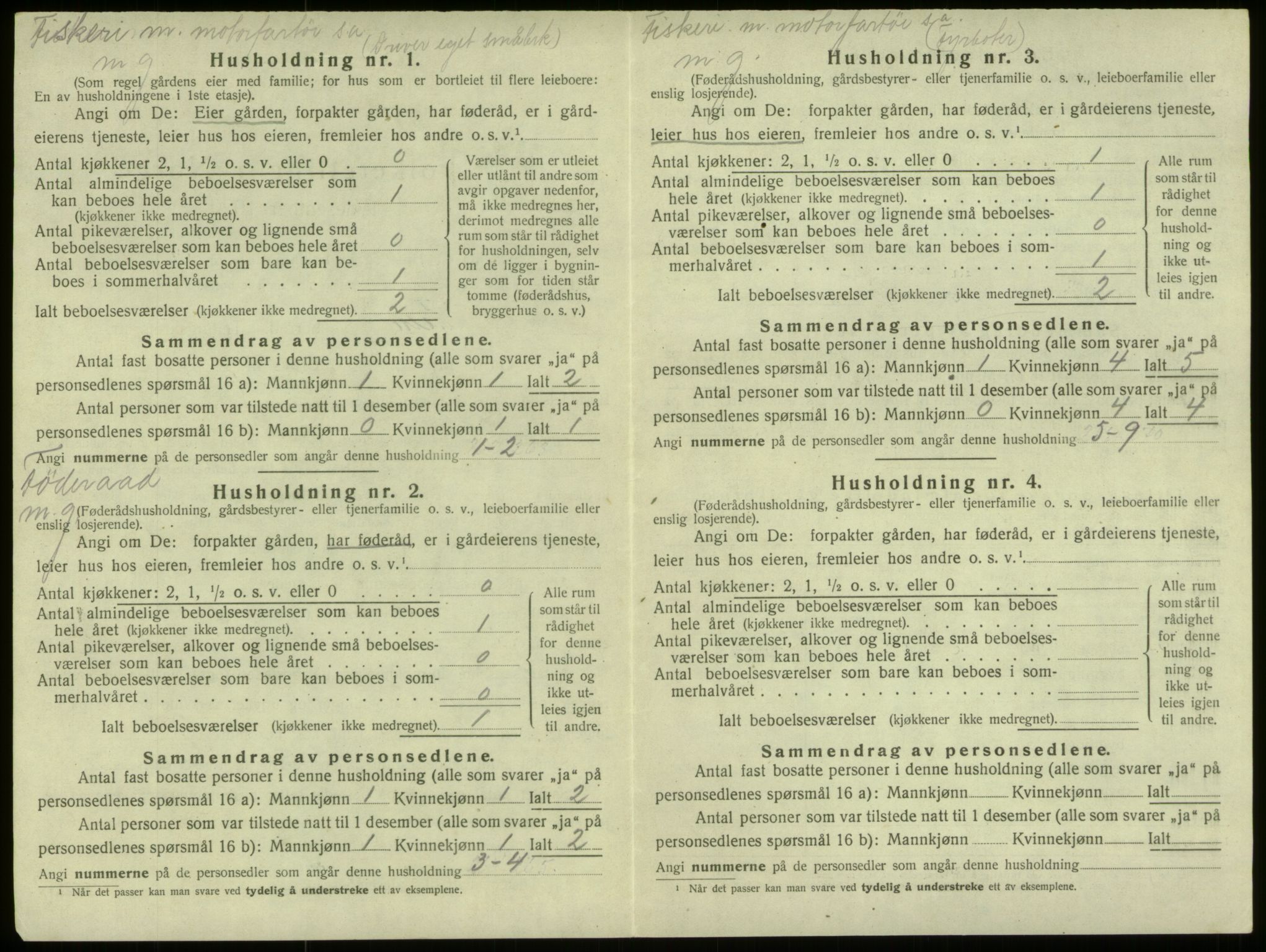 SAB, 1920 census for Selje, 1920, p. 278