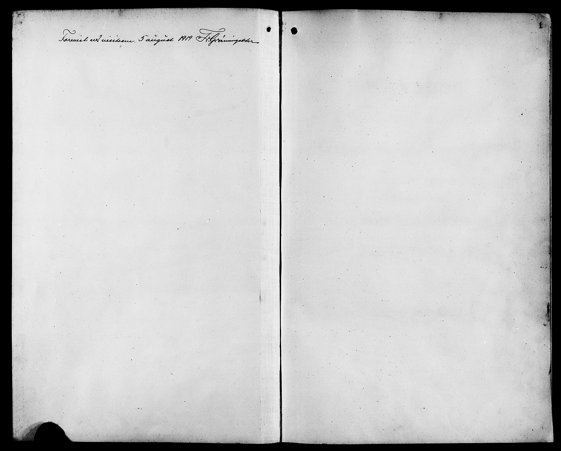 Bremanger sokneprestembete, SAB/A-82201/H/Hab/Habc/L0001: Parish register (copy) no. C 1, 1908-1919, p. 1