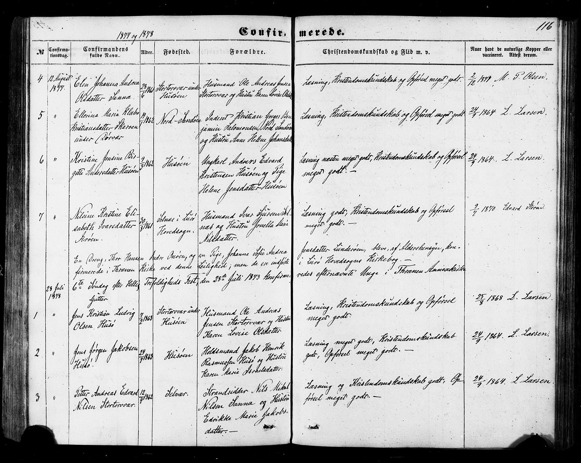 Ministerialprotokoller, klokkerbøker og fødselsregistre - Nordland, AV/SAT-A-1459/840/L0579: Parish register (official) no. 840A01, 1863-1887, p. 116