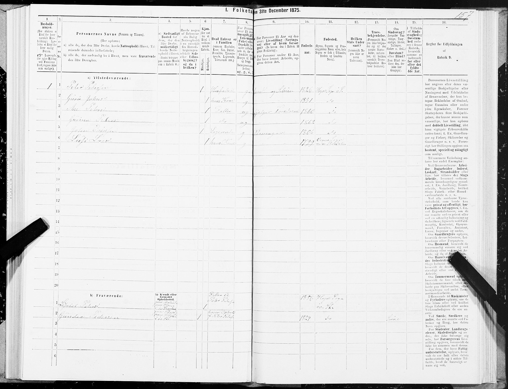 SAT, 1875 census for 1711P Øvre Stjørdal, 1875, p. 1157