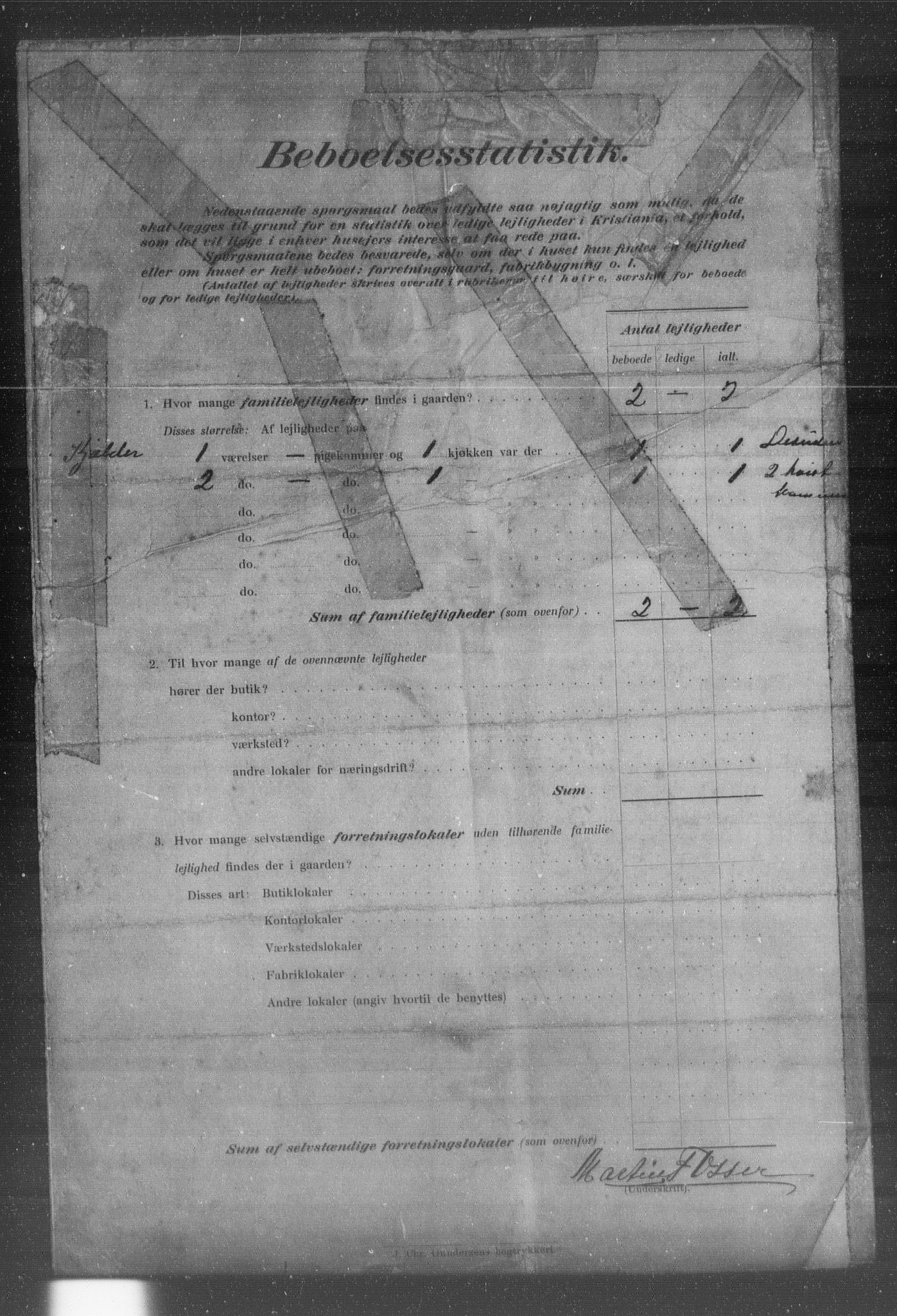 OBA, Municipal Census 1903 for Kristiania, 1903, p. 23407