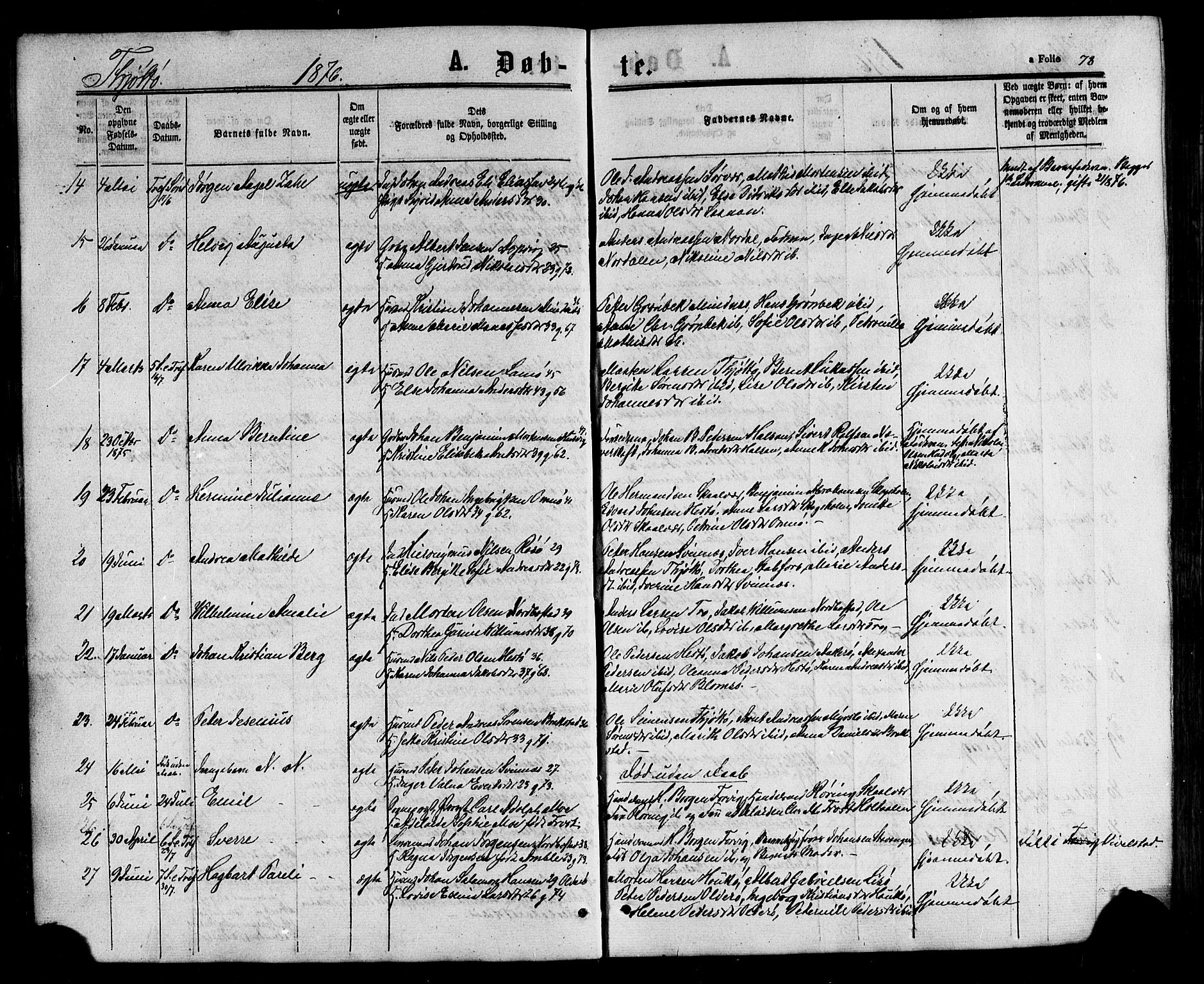 Ministerialprotokoller, klokkerbøker og fødselsregistre - Nordland, AV/SAT-A-1459/817/L0262: Parish register (official) no. 817A03/ 1, 1862-1877, p. 78