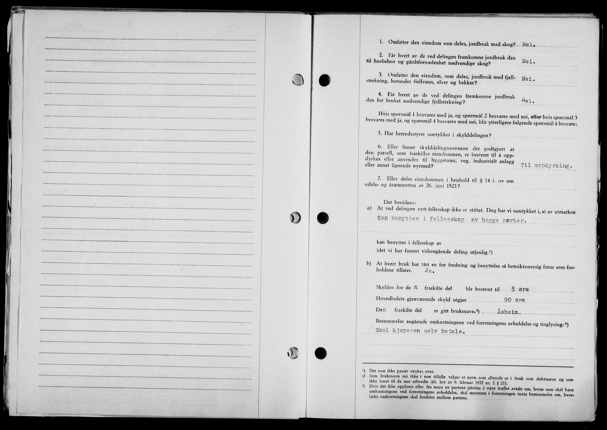 Lofoten sorenskriveri, SAT/A-0017/1/2/2C/L0016a: Mortgage book no. 16a, 1947-1947, Diary no: : 1250/1947