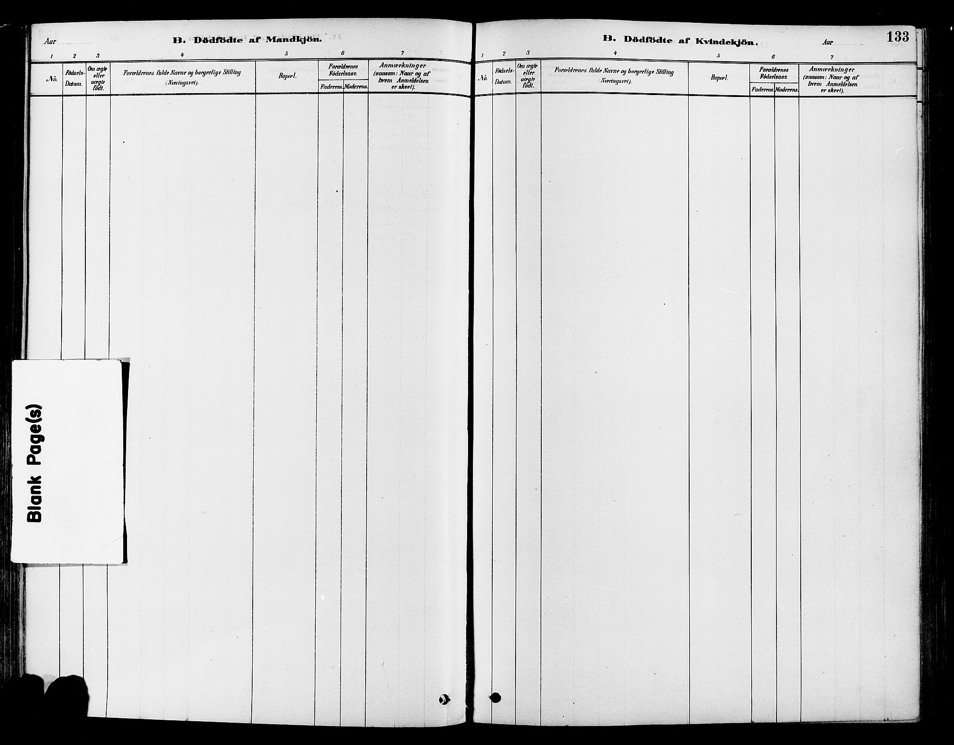 Vestre Toten prestekontor, SAH/PREST-108/H/Ha/Haa/L0009: Parish register (official) no. 9, 1878-1894, p. 133