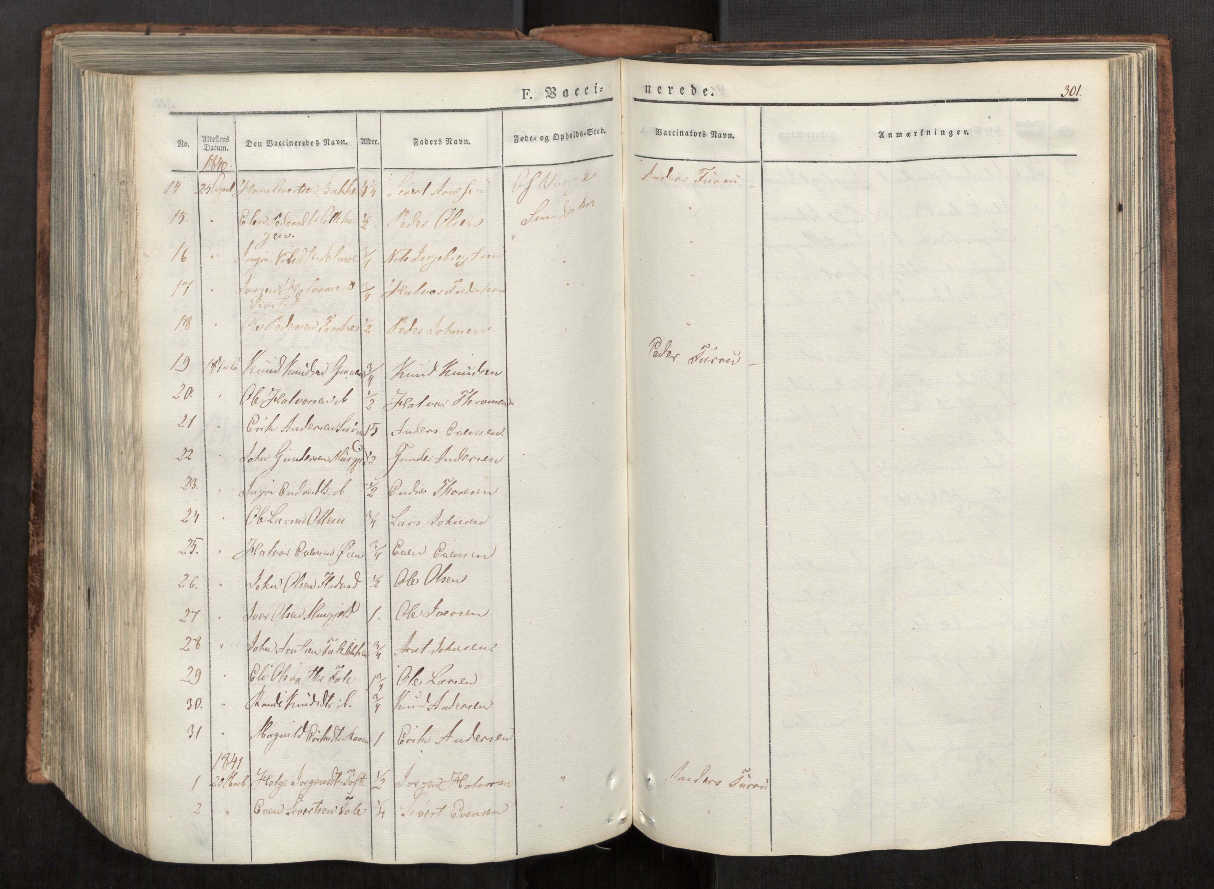 Ministerialprotokoller, klokkerbøker og fødselsregistre - Møre og Romsdal, SAT/A-1454/590/L1012: Parish register (official) no. 590A04, 1832-1846, p. 301