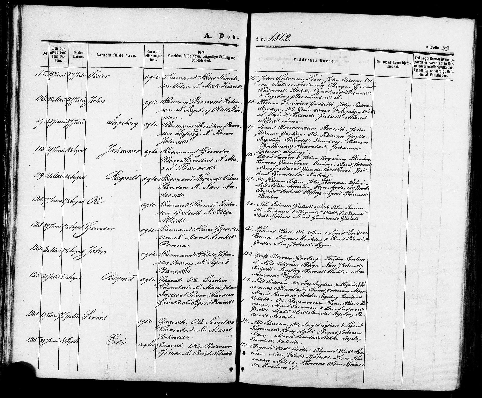 Ministerialprotokoller, klokkerbøker og fødselsregistre - Sør-Trøndelag, AV/SAT-A-1456/695/L1147: Parish register (official) no. 695A07, 1860-1877, p. 33