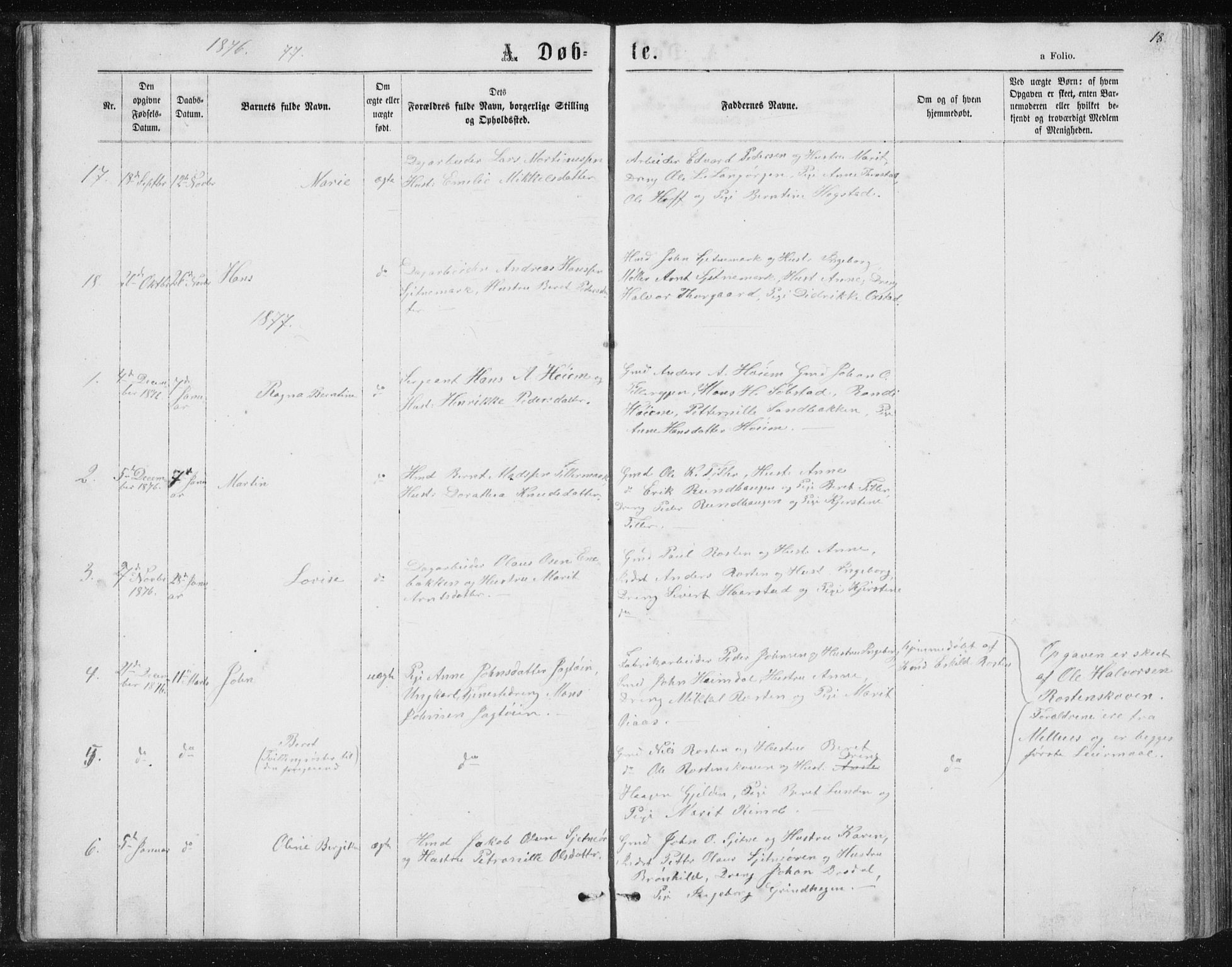 Ministerialprotokoller, klokkerbøker og fødselsregistre - Sør-Trøndelag, SAT/A-1456/621/L0459: Parish register (copy) no. 621C02, 1866-1895, p. 18