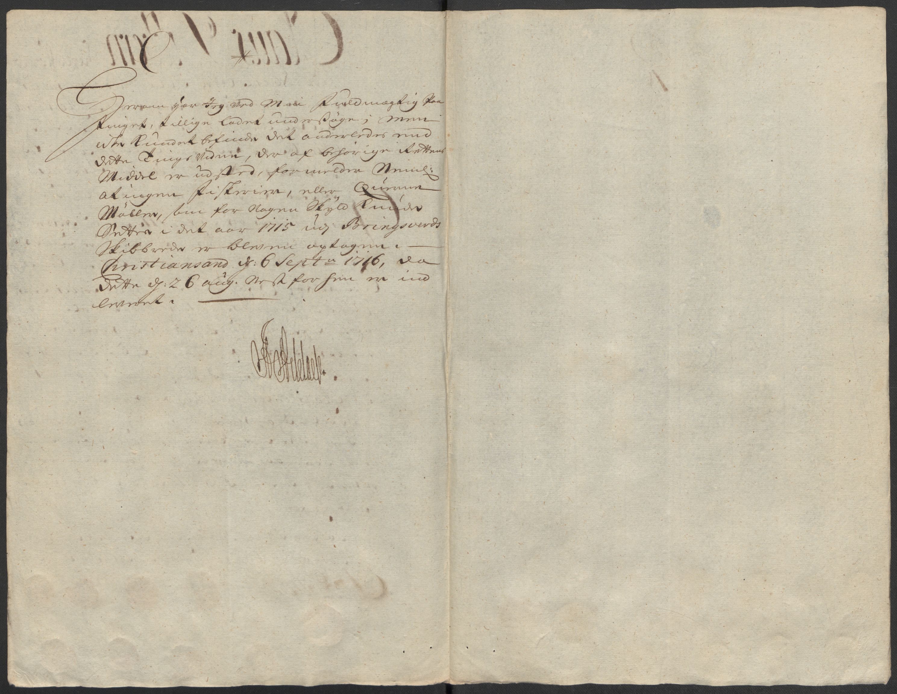 Rentekammeret inntil 1814, Reviderte regnskaper, Fogderegnskap, AV/RA-EA-4092/R39/L2323: Fogderegnskap Nedenes, 1715, p. 137