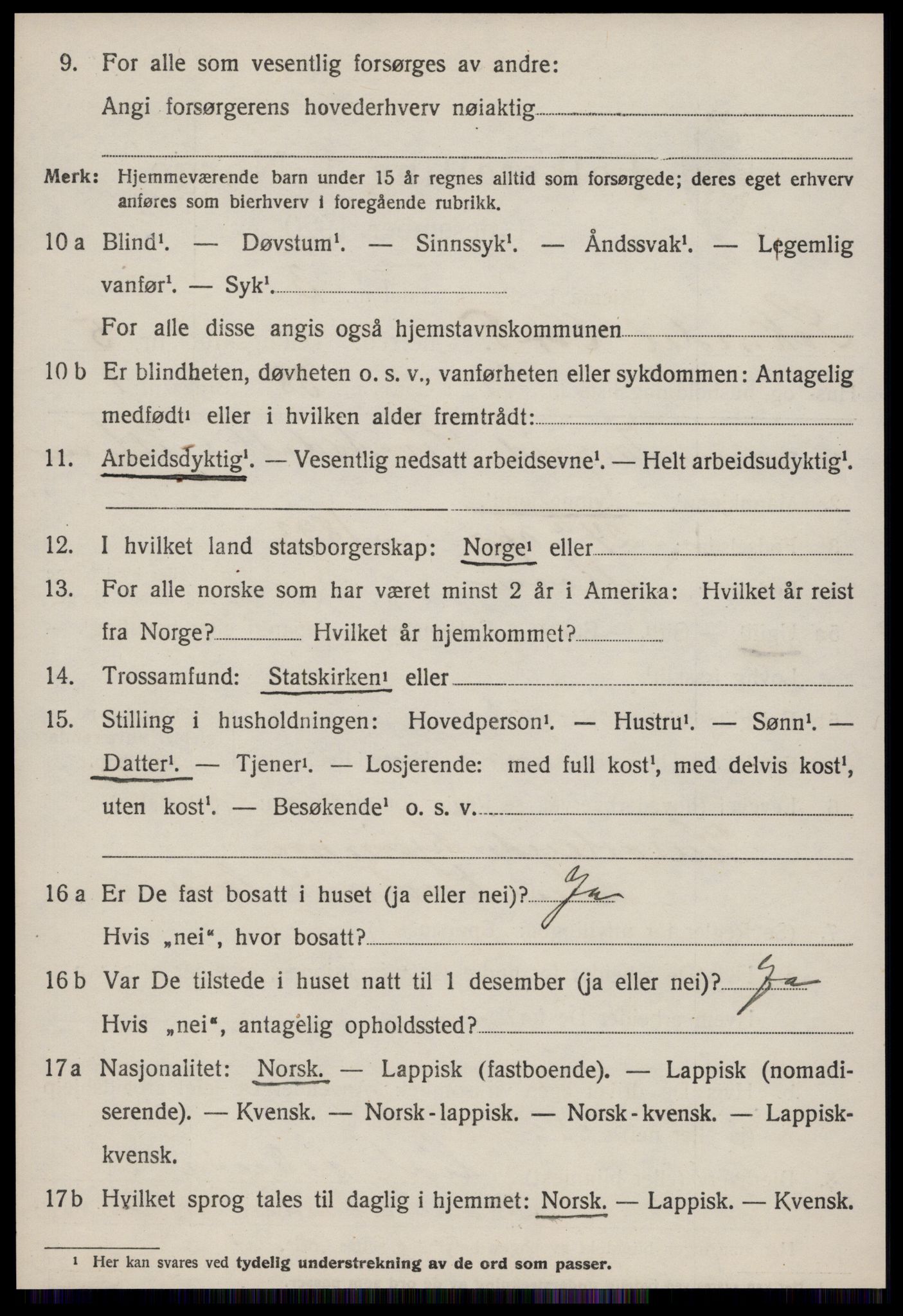 SAT, 1920 census for Soknedal, 1920, p. 2879