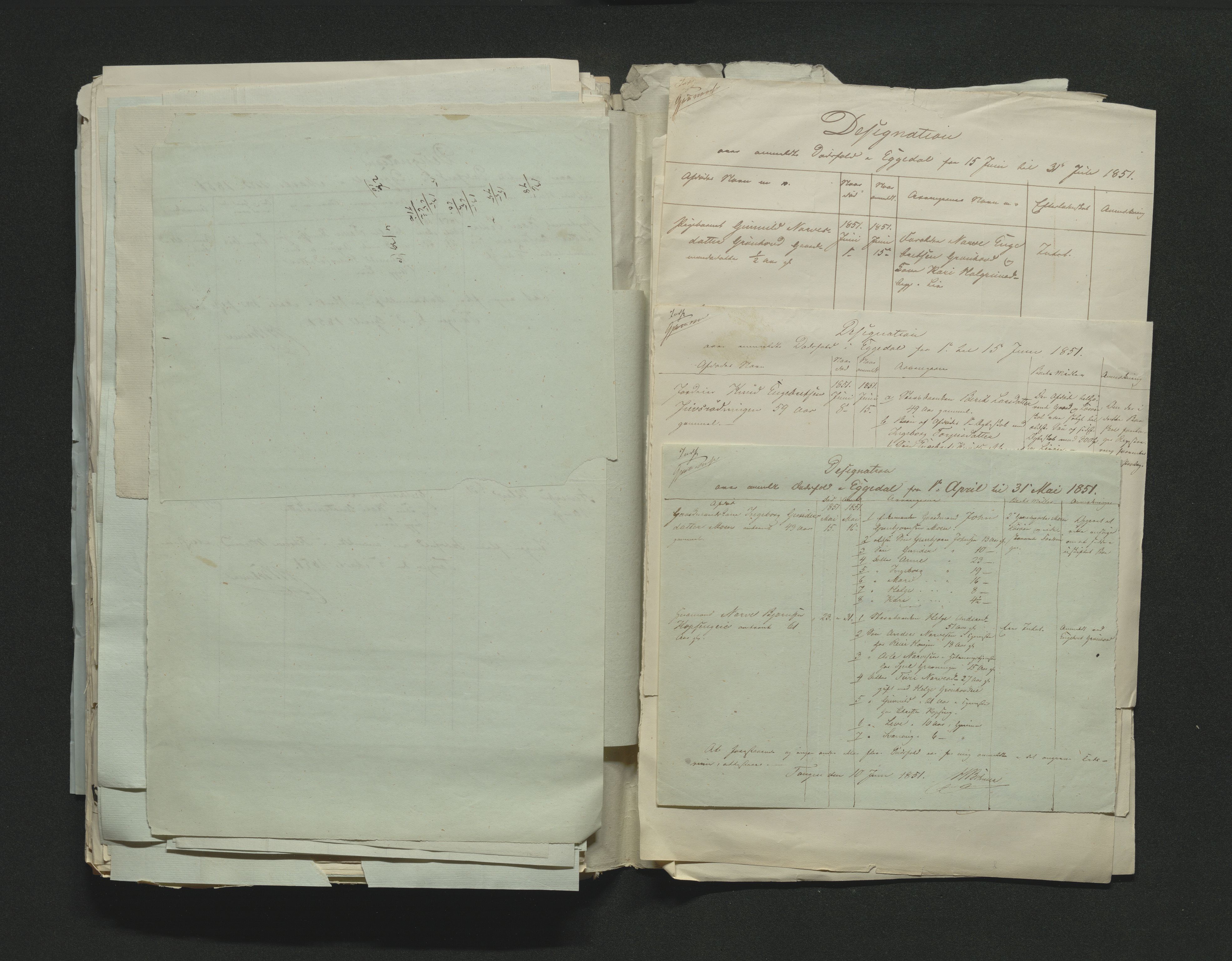 Eiker, Modum og Sigdal sorenskriveri, AV/SAKO-A-123/H/Ha/Hab/L0008: Dødsfallsmeldinger, 1850-1853