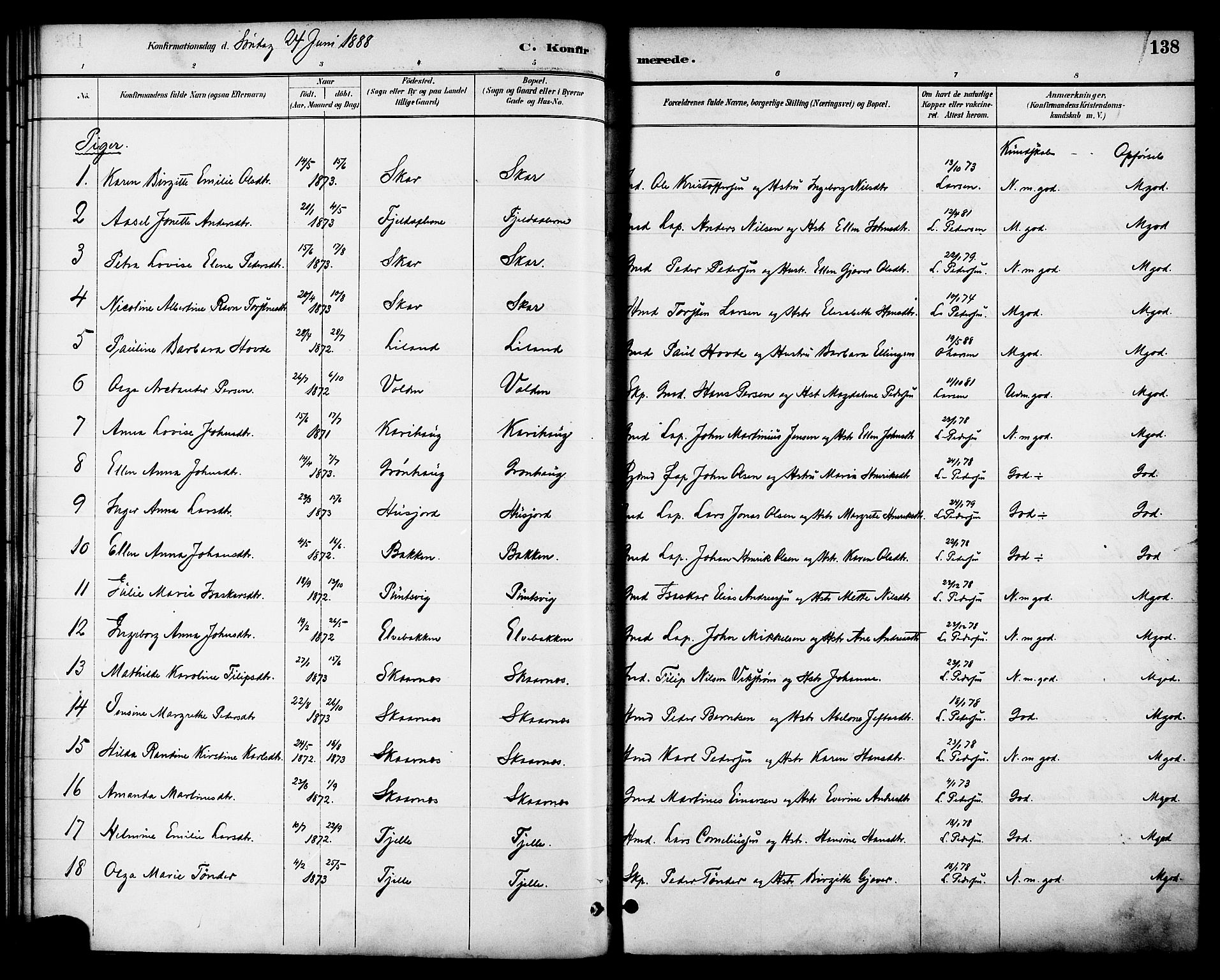 Ministerialprotokoller, klokkerbøker og fødselsregistre - Nordland, AV/SAT-A-1459/863/L0898: Parish register (official) no. 863A10, 1886-1897, p. 138