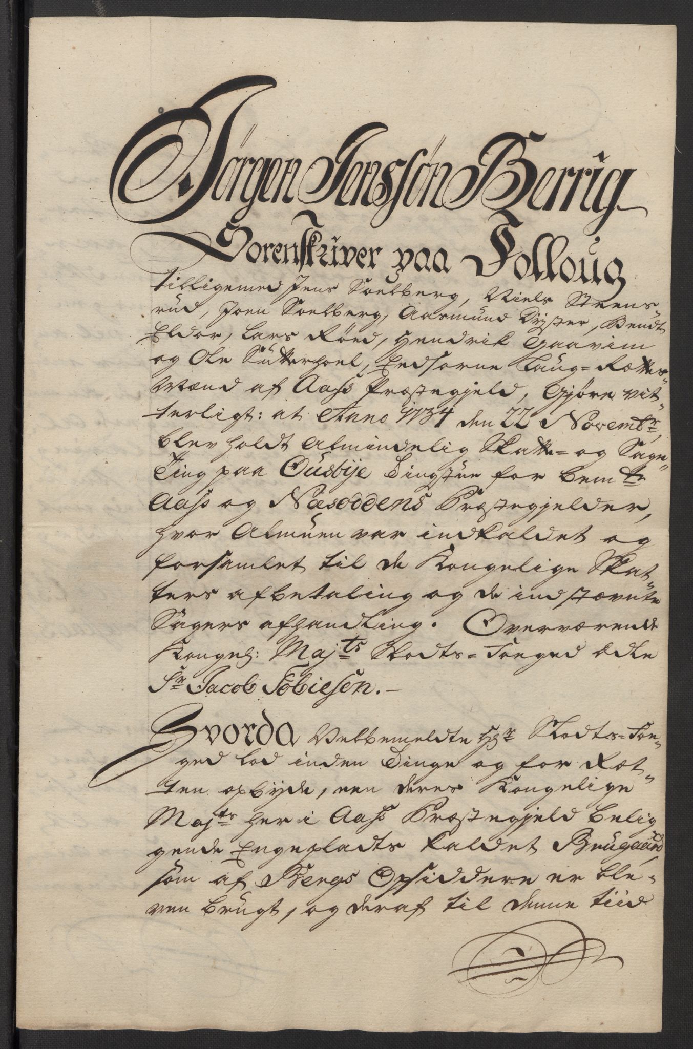 Rentekammeret inntil 1814, Reviderte regnskaper, Fogderegnskap, AV/RA-EA-4092/R10/L0473: Fogderegnskap Aker og Follo, 1734, p. 231