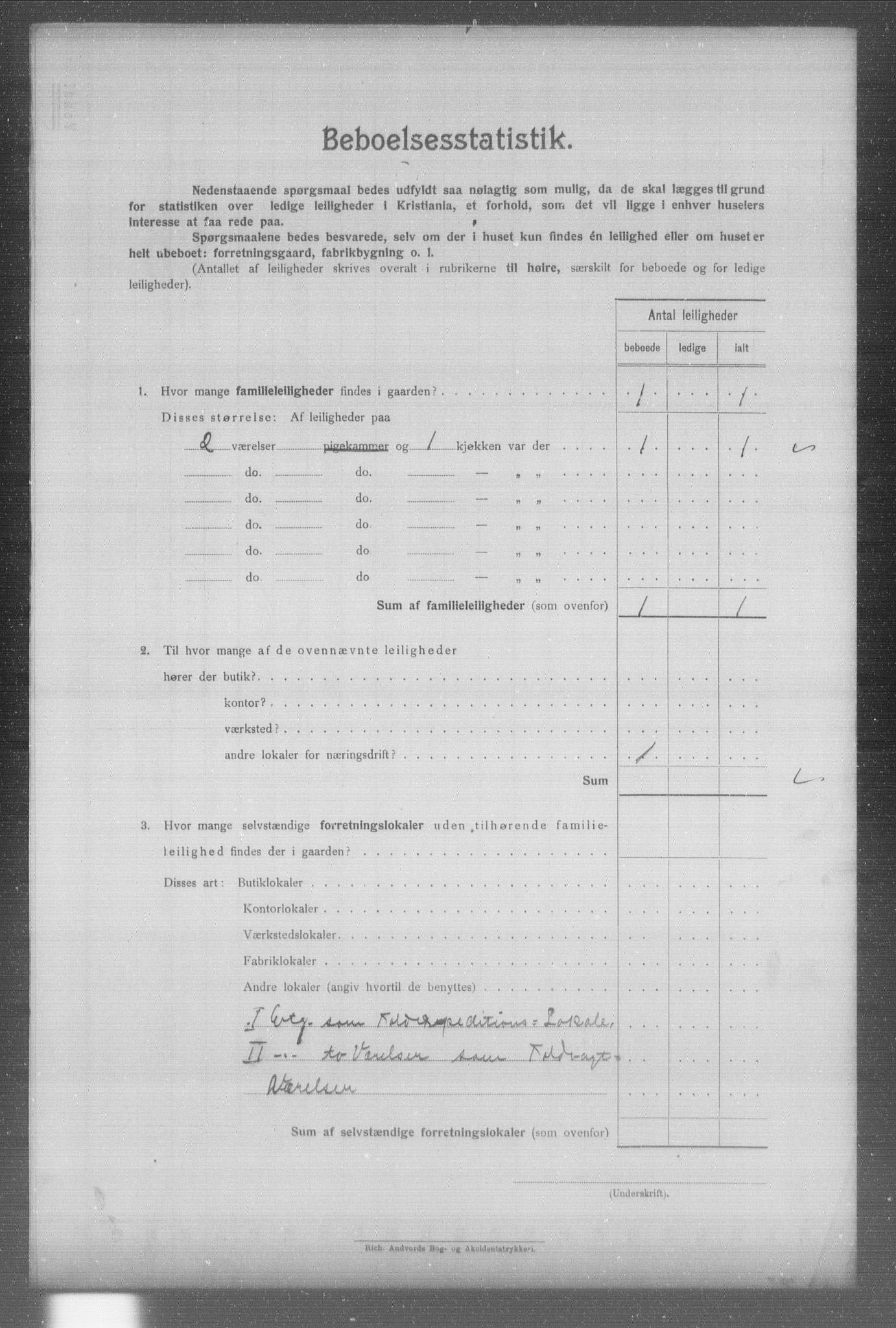 OBA, Municipal Census 1904 for Kristiania, 1904, p. 3166