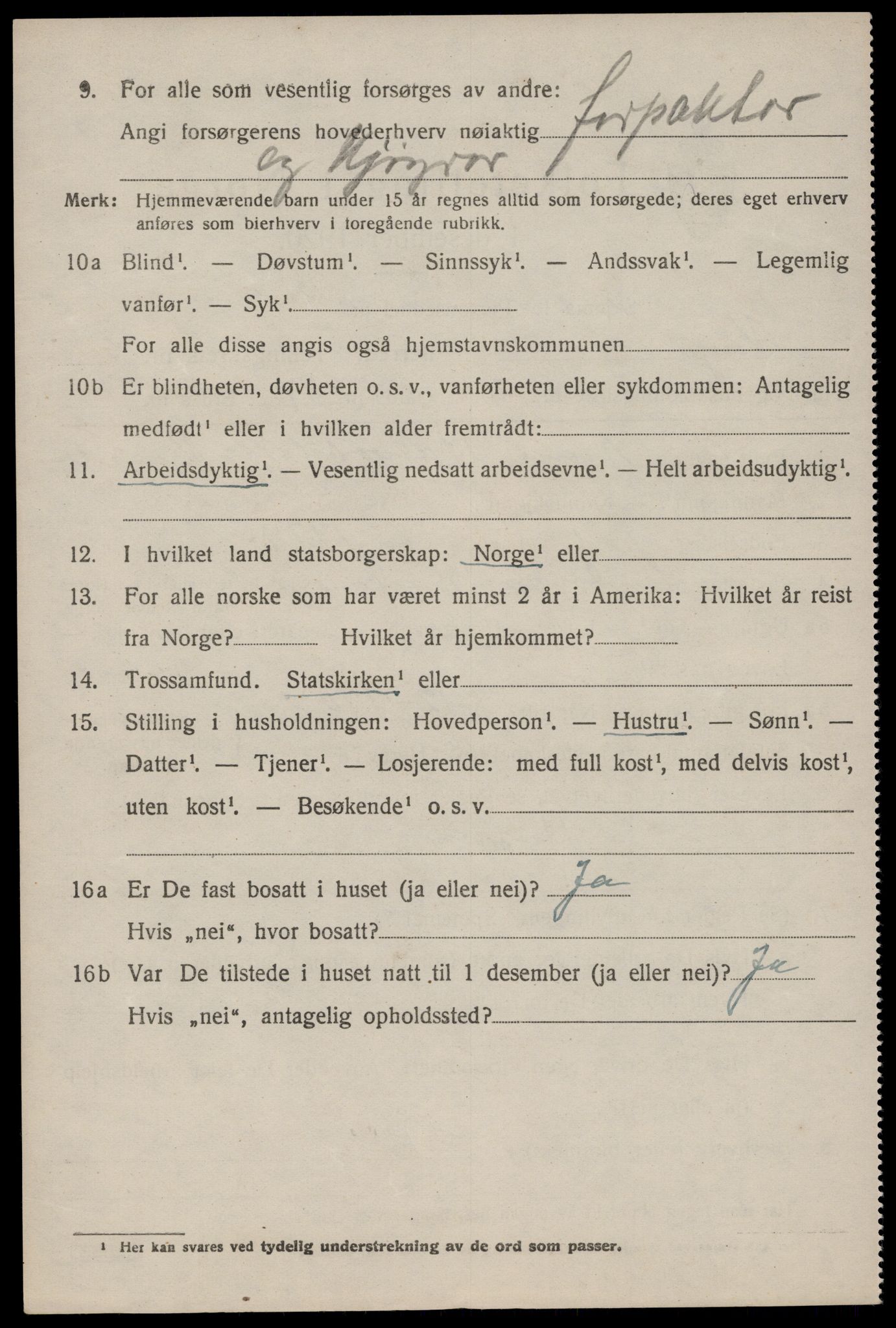 SAKO, 1920 census for Vinje, 1920, p. 1618
