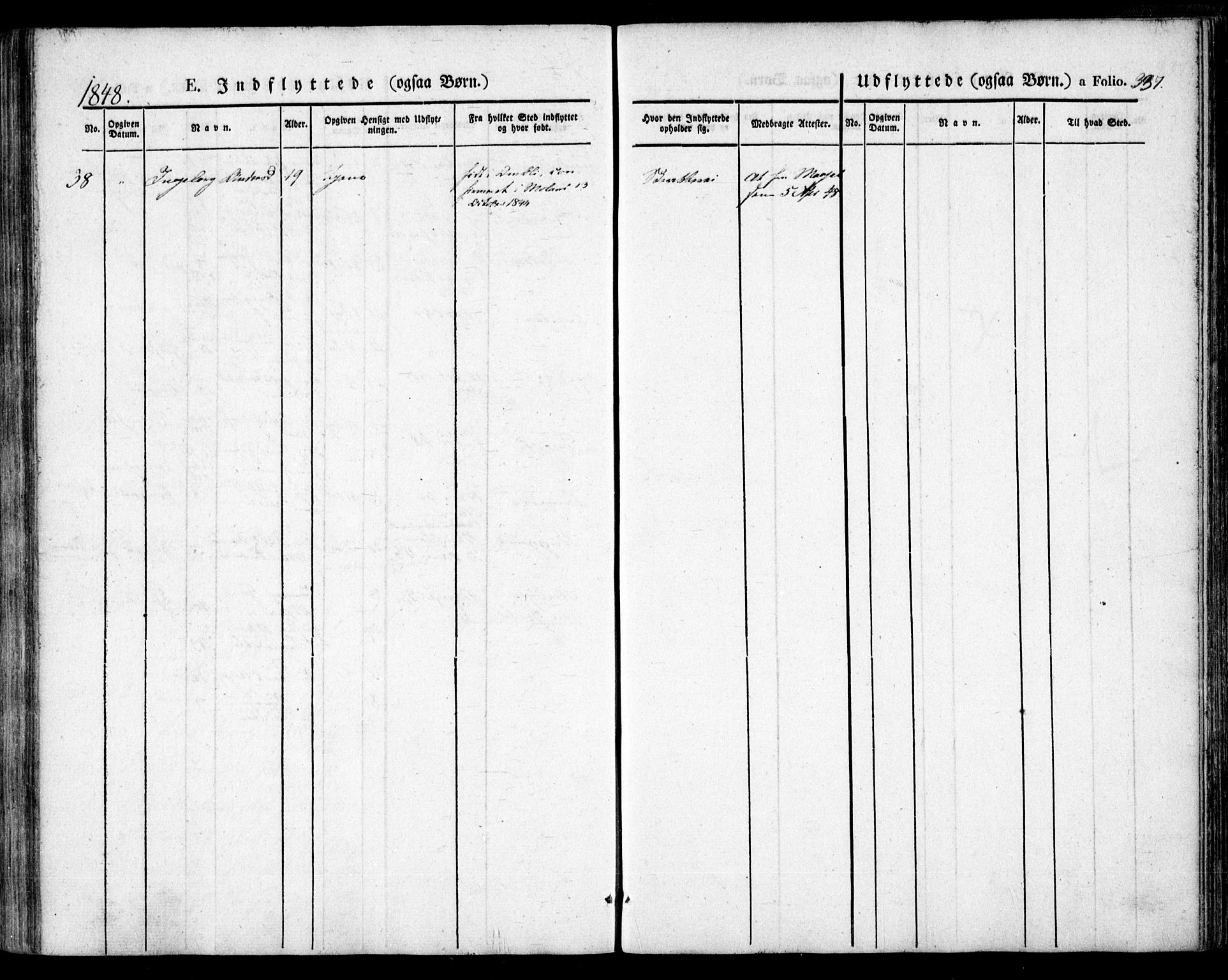 Holt sokneprestkontor, AV/SAK-1111-0021/F/Fa/L0007: Parish register (official) no. A 7, 1836-1848, p. 337