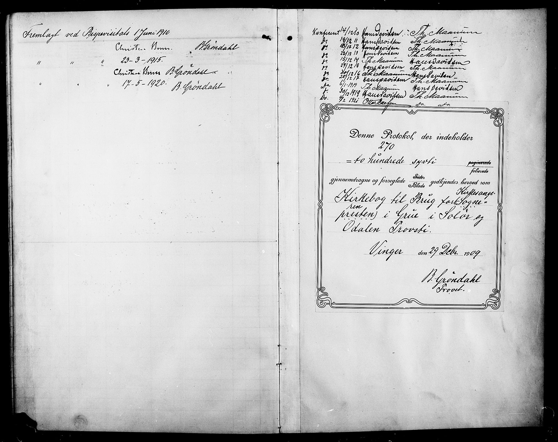 Grue prestekontor, SAH/PREST-036/H/Ha/Hab/L0007: Parish register (copy) no. 7, 1910-1920