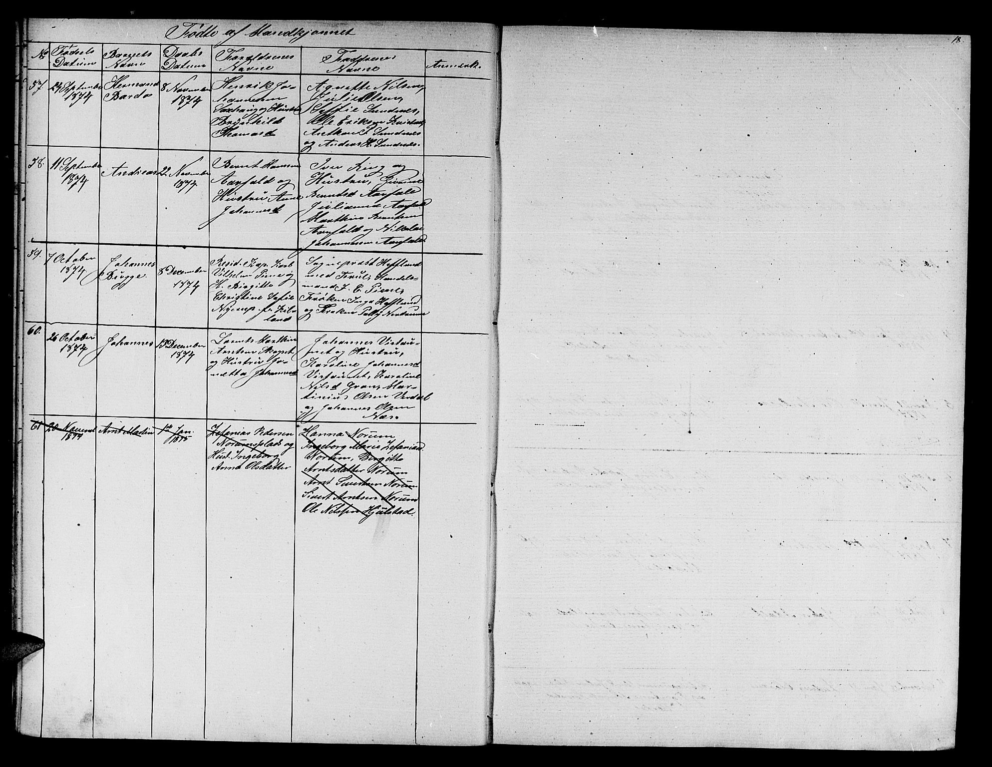Ministerialprotokoller, klokkerbøker og fødselsregistre - Nord-Trøndelag, SAT/A-1458/730/L0300: Parish register (copy) no. 730C03, 1872-1879, p. 18
