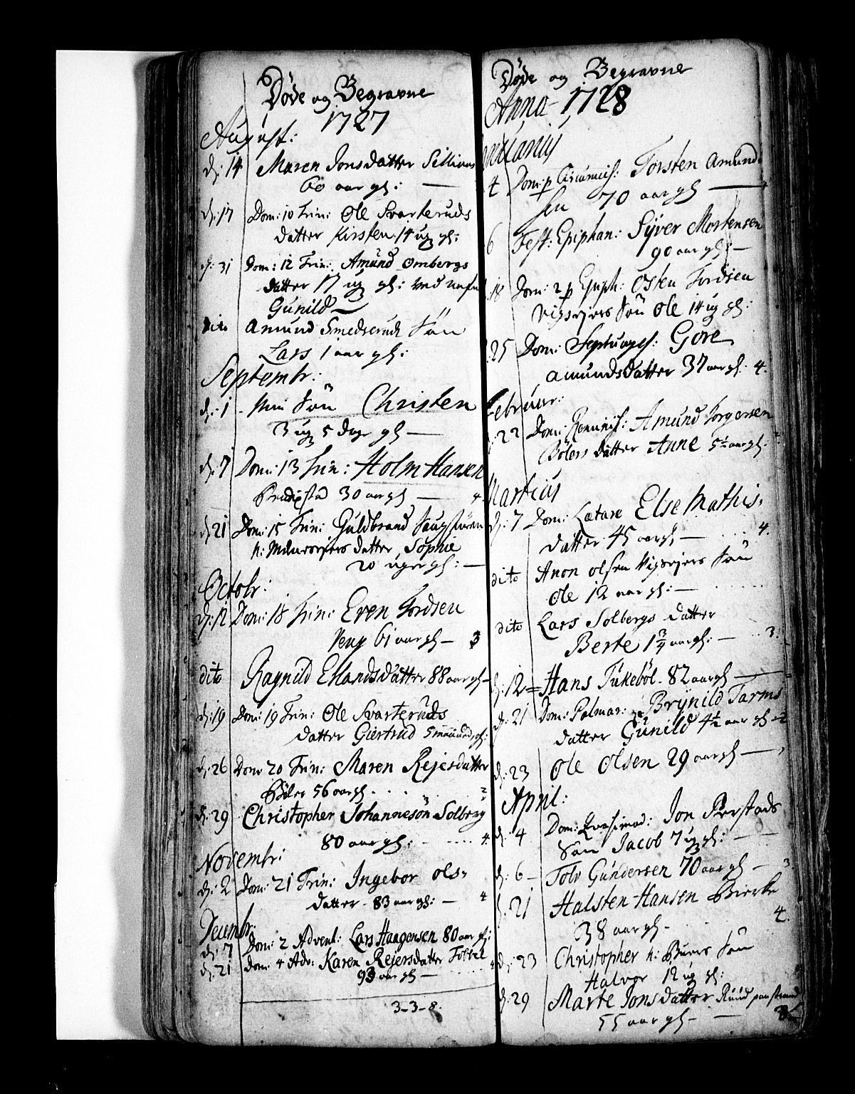 Enebakk prestekontor Kirkebøker, AV/SAO-A-10171c/F/Fa/L0001: Parish register (official) no. I 1, 1719-1754