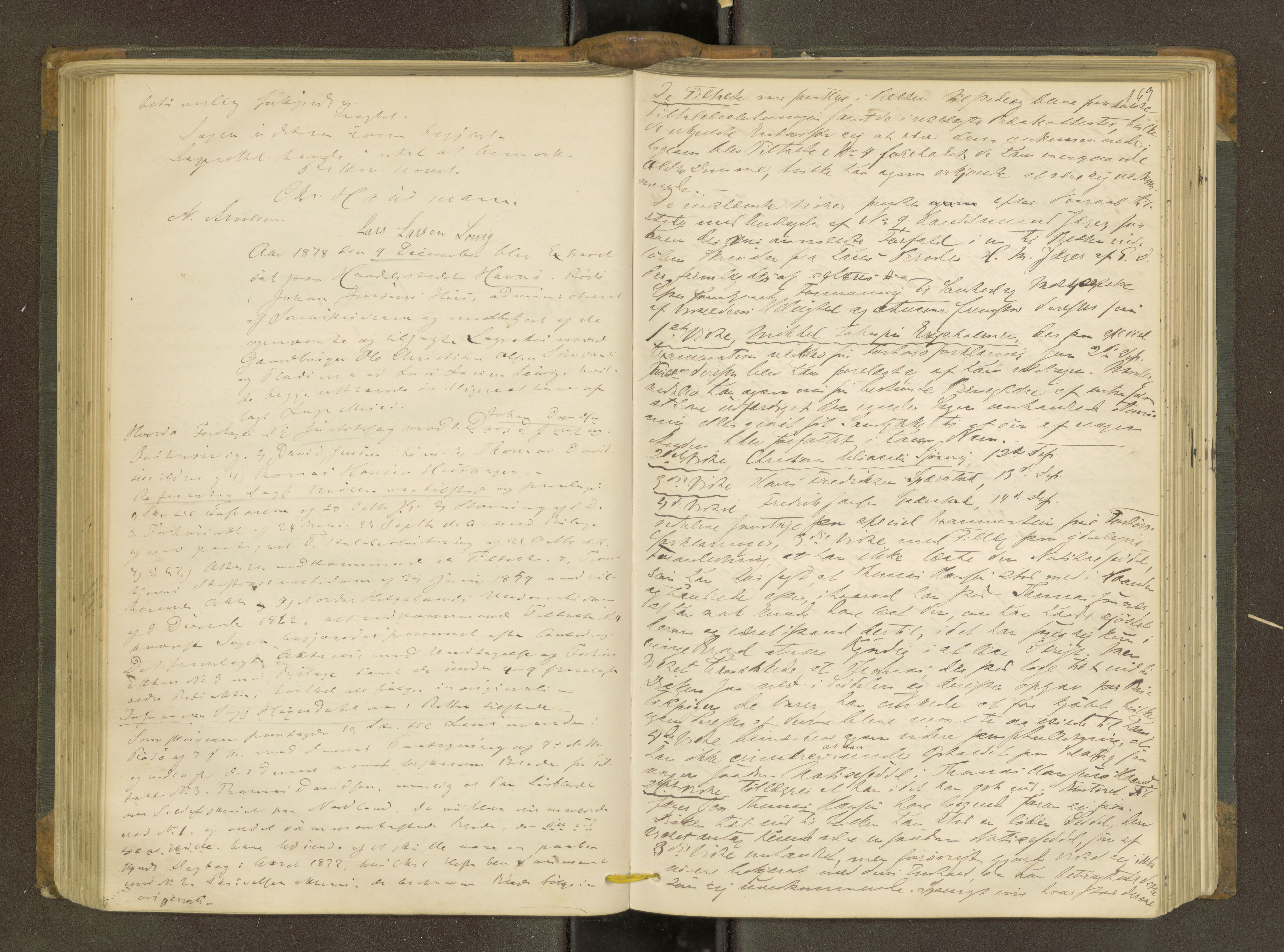 Rana sorenskriveri , AV/SAT-A-1108/1/1/1B/L0011: Ekstrarettsprotokoll, 1876-1885, p. 168b-169a