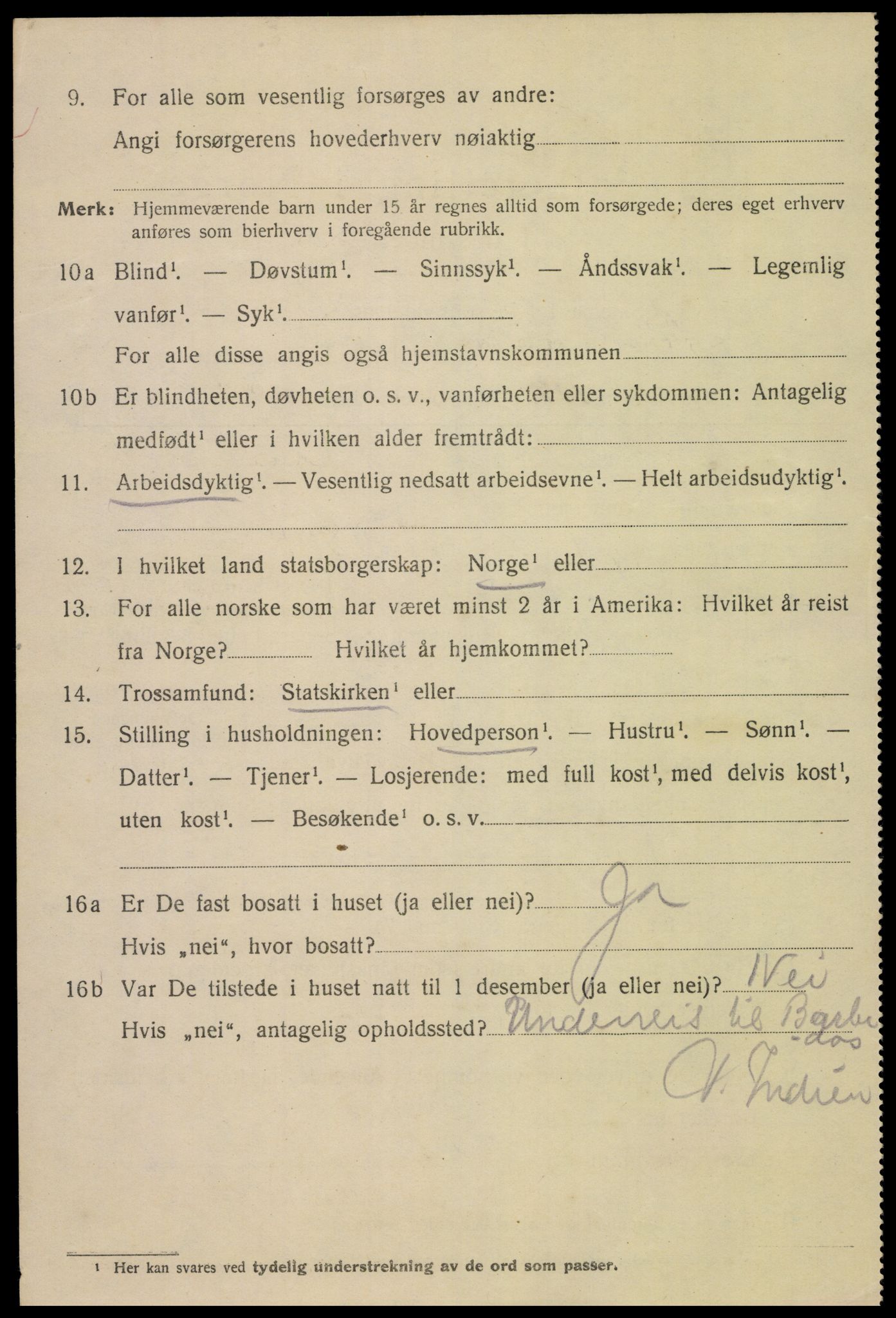 SAK, 1920 census for Mandal, 1920, p. 8172