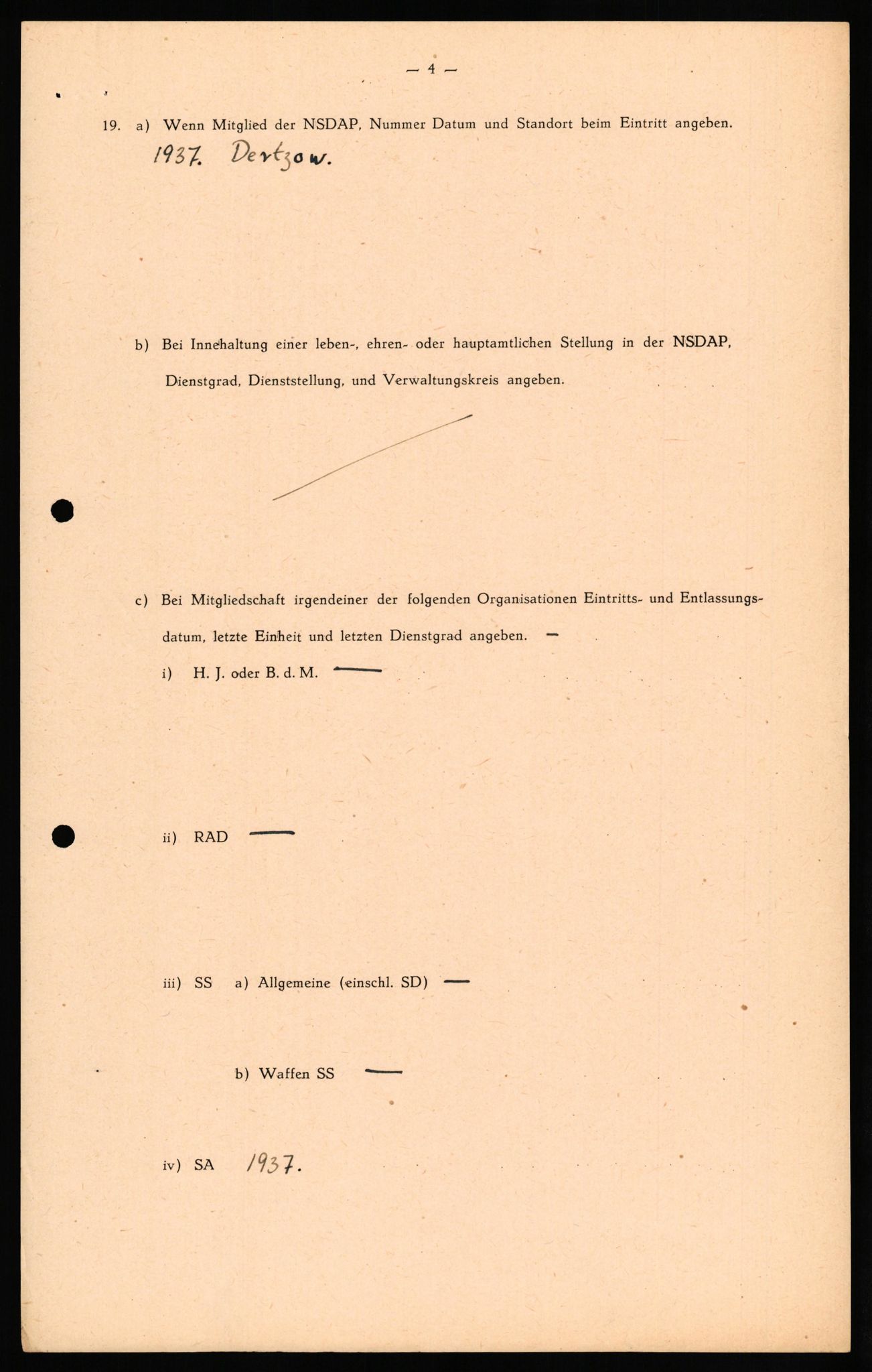 Forsvaret, Forsvarets overkommando II, RA/RAFA-3915/D/Db/L0028: CI Questionaires. Tyske okkupasjonsstyrker i Norge. Tyskere., 1945-1946, p. 207