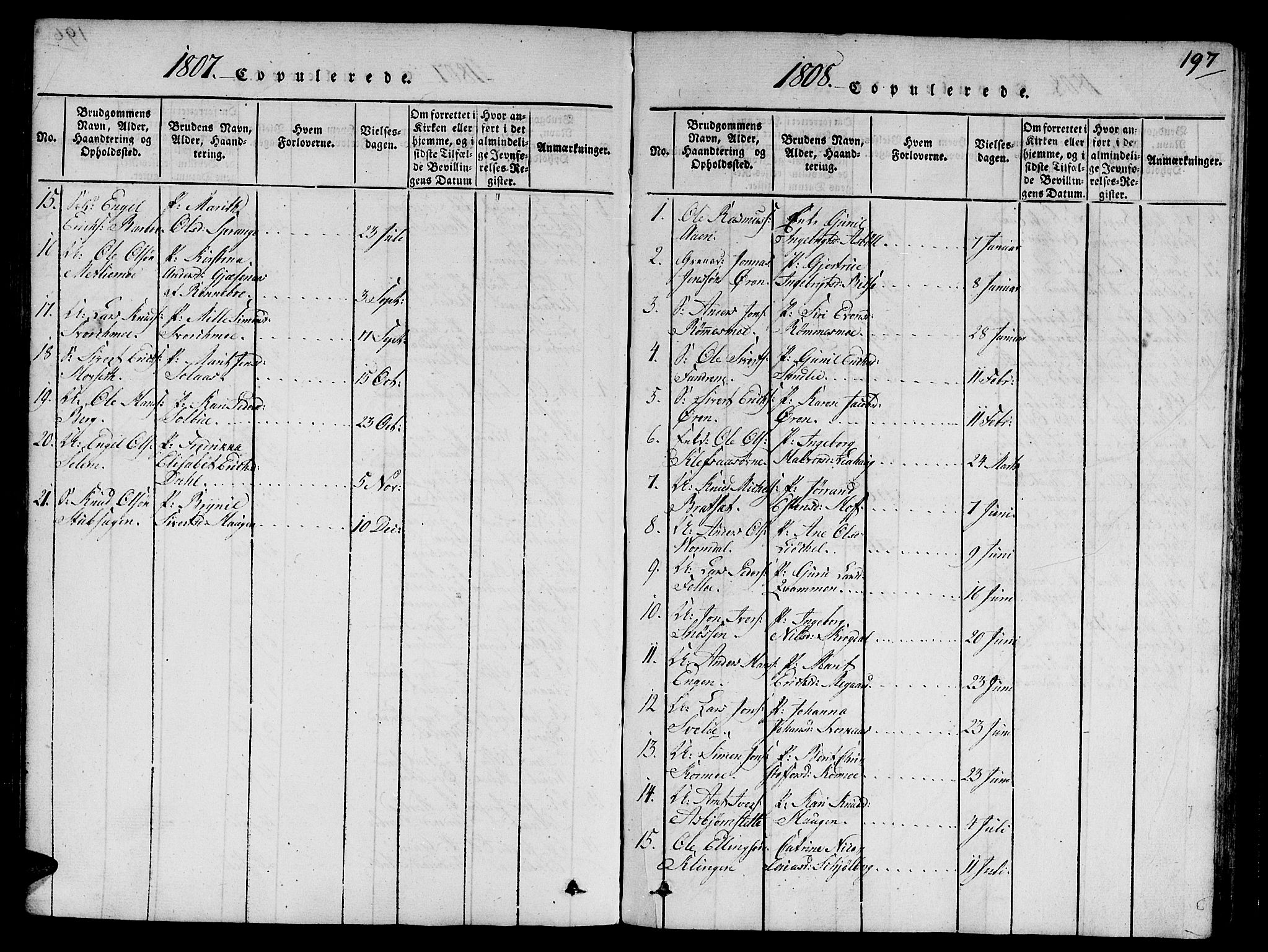 Ministerialprotokoller, klokkerbøker og fødselsregistre - Sør-Trøndelag, AV/SAT-A-1456/668/L0803: Parish register (official) no. 668A03, 1800-1826, p. 197