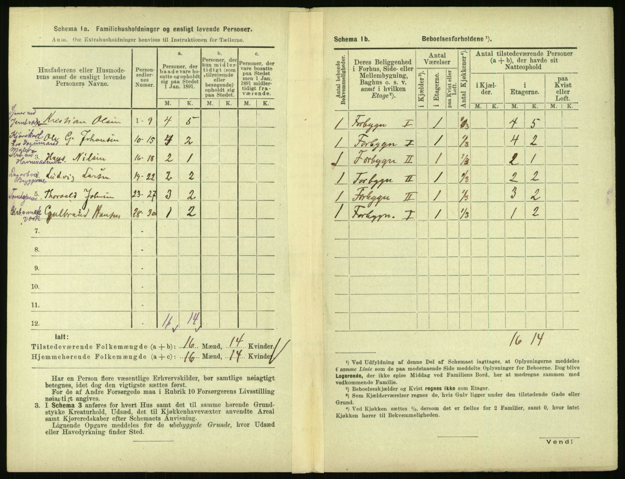 RA, 1891 census for 0301 Kristiania, 1891, p. 94373