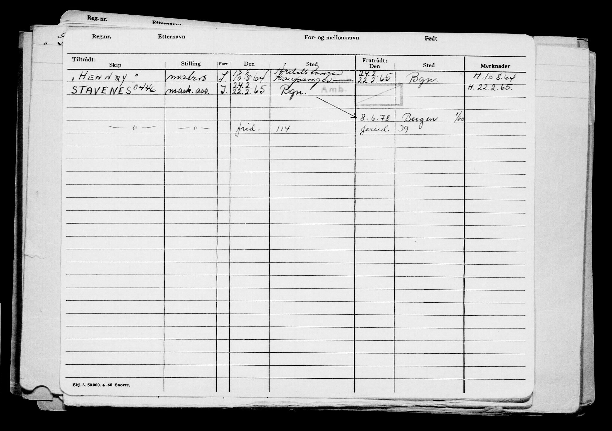 Direktoratet for sjømenn, AV/RA-S-3545/G/Gb/L0114: Hovedkort, 1913, p. 324