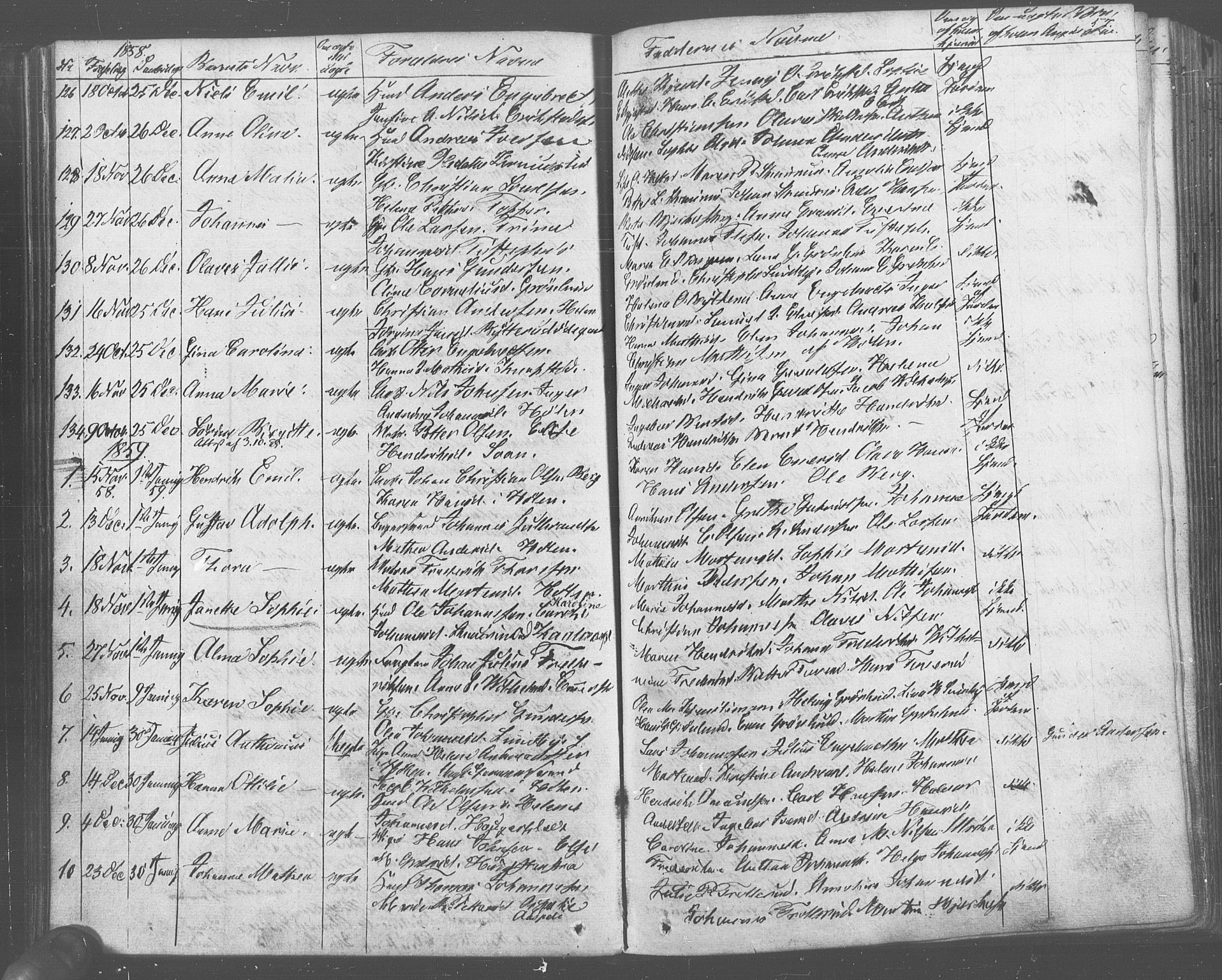 Vestby prestekontor Kirkebøker, AV/SAO-A-10893/F/Fa/L0007: Parish register (official) no. I 7, 1850-1862, p. 57