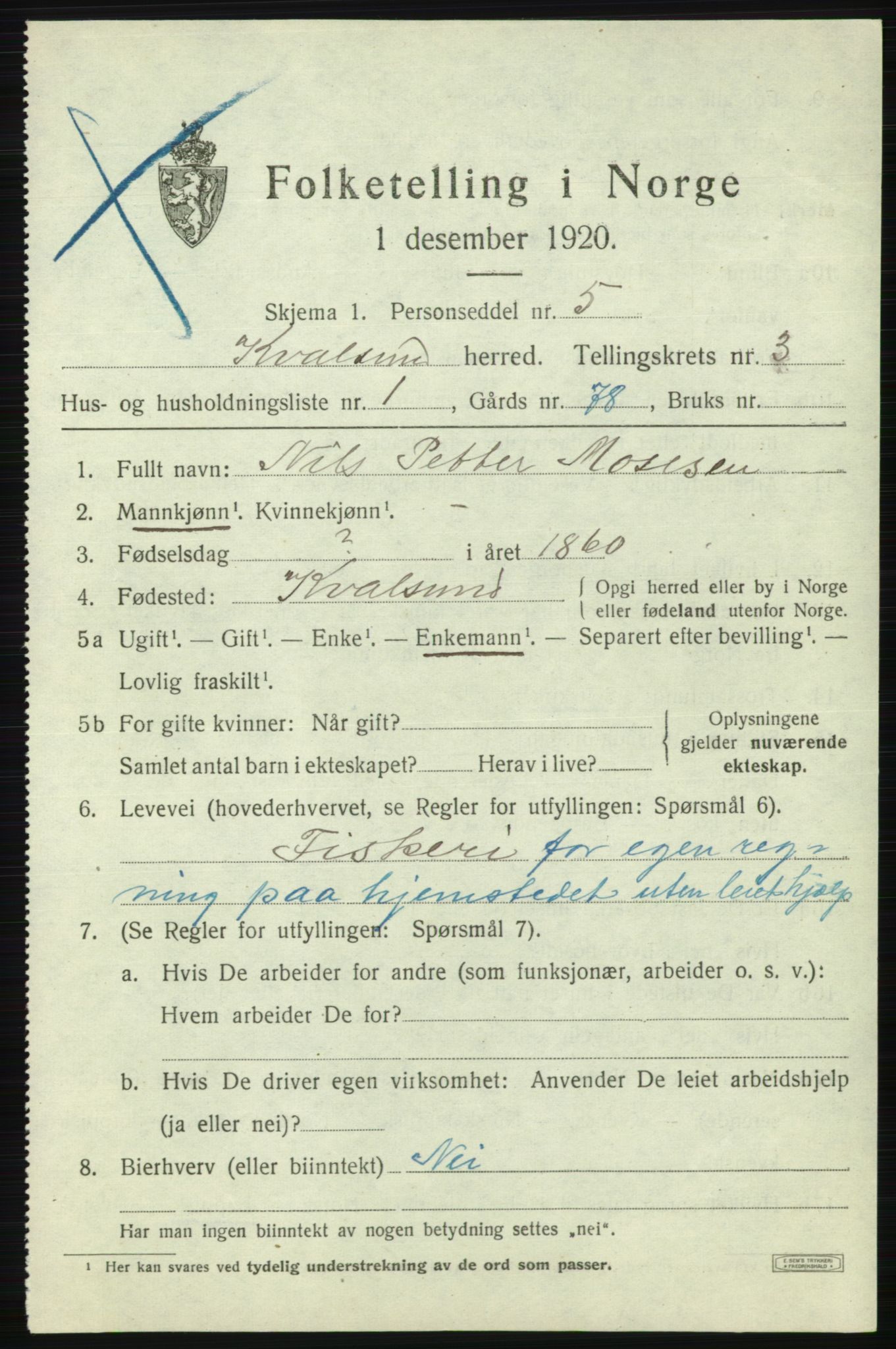 SATØ, 1920 census for , 1920, p. 956