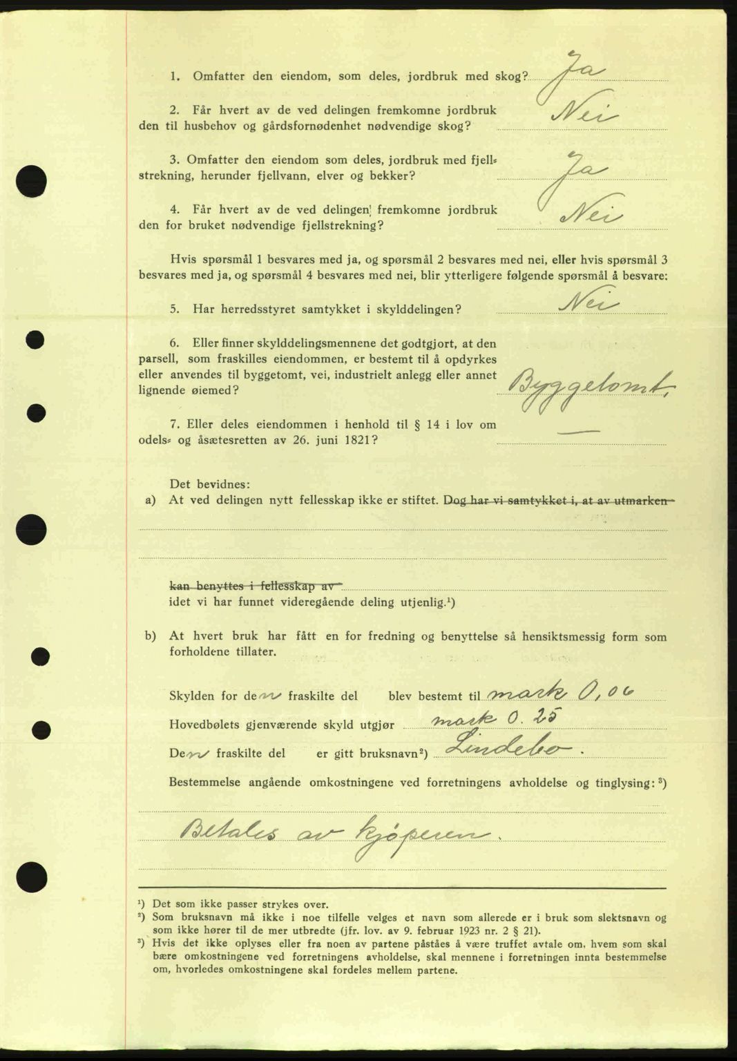 Nordre Sunnmøre sorenskriveri, AV/SAT-A-0006/1/2/2C/2Ca: Mortgage book no. A20a, 1945-1945, Diary no: : 1130/1945