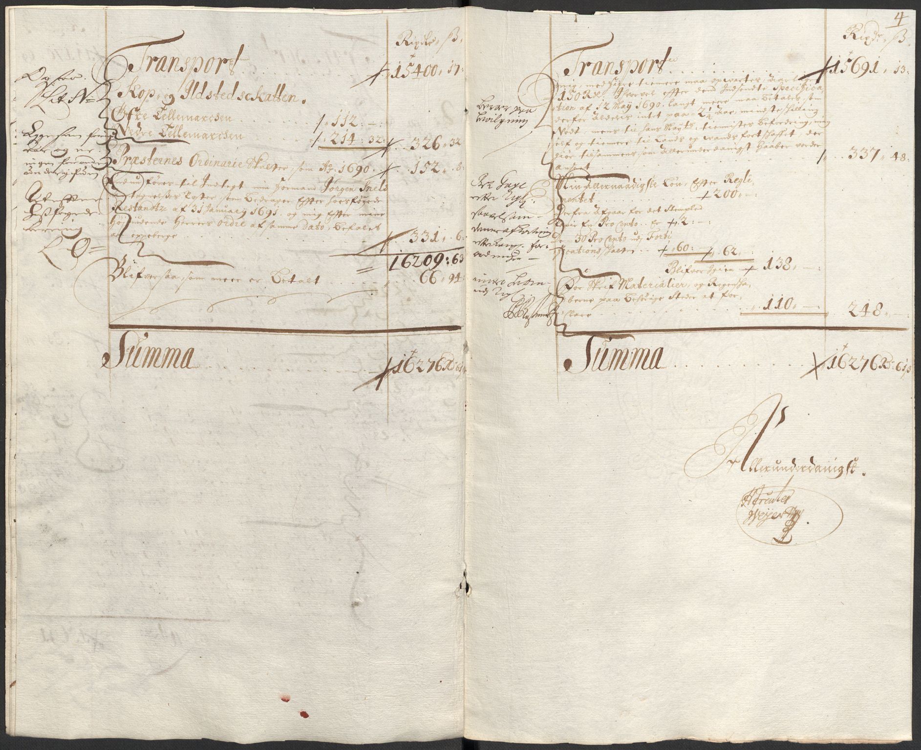 Rentekammeret inntil 1814, Reviderte regnskaper, Fogderegnskap, RA/EA-4092/R35/L2089: Fogderegnskap Øvre og Nedre Telemark, 1690-1692, p. 12