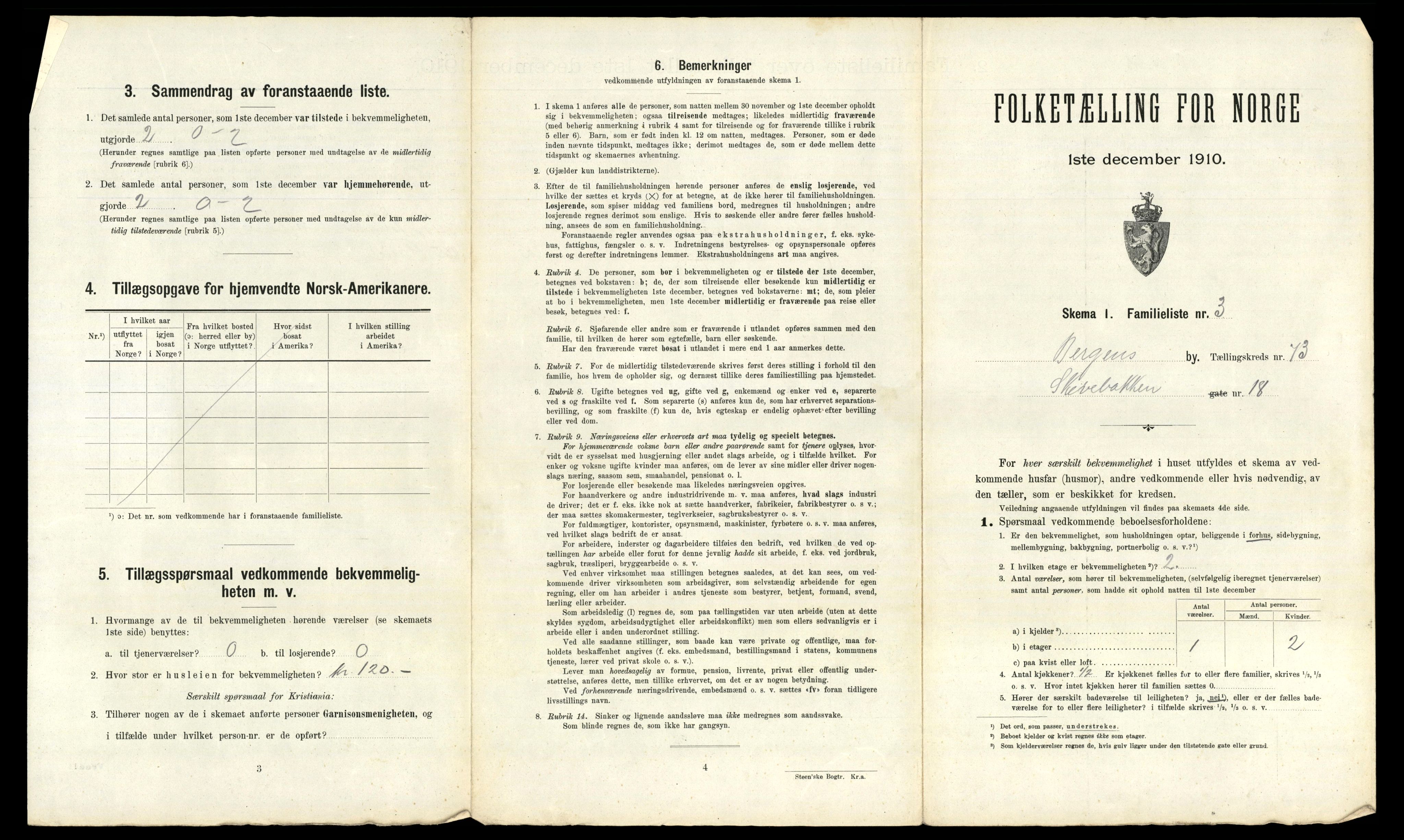 RA, 1910 census for Bergen, 1910, p. 25301