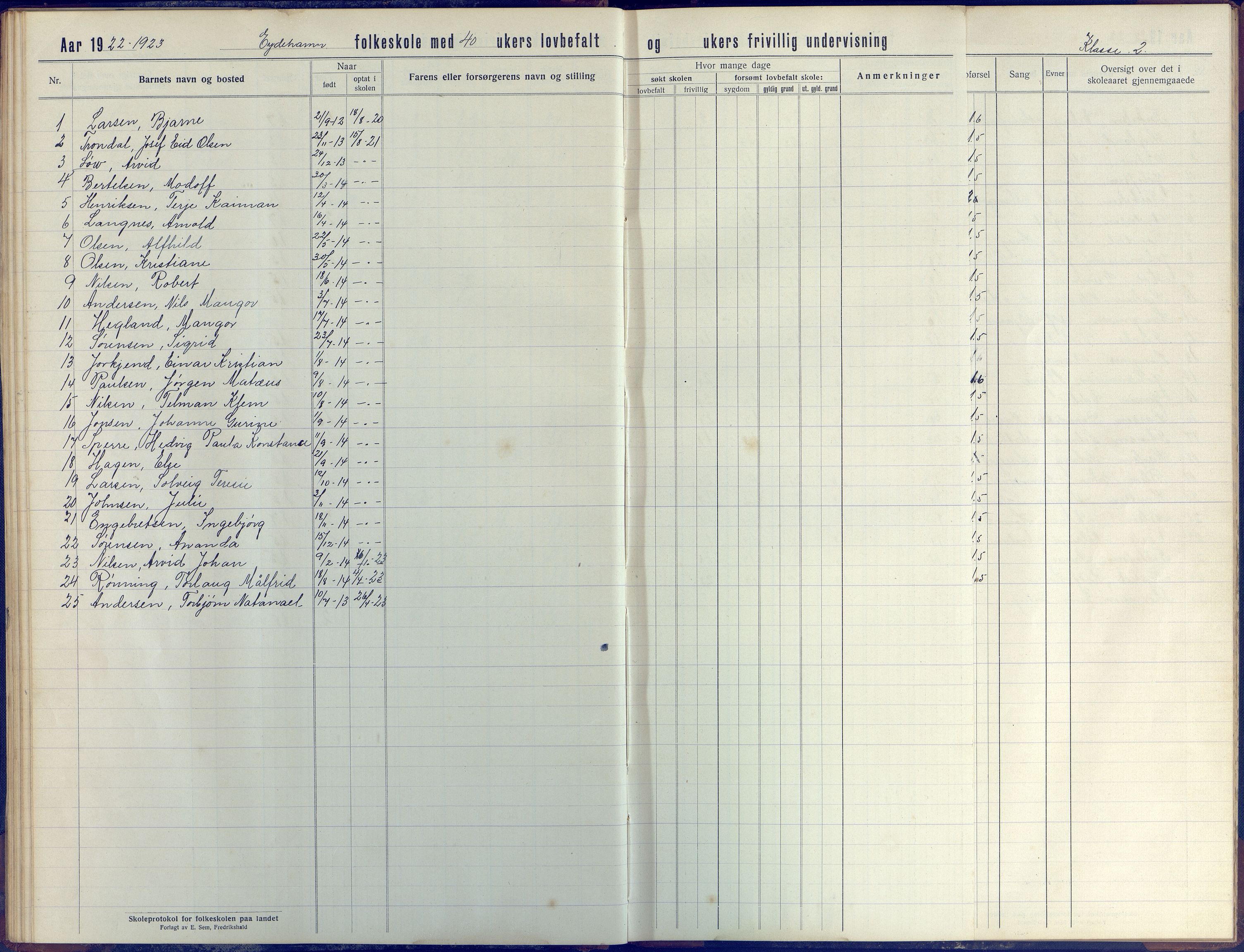 Stokken kommune, AAKS/KA0917-PK/04/04d/L0005: Skoleprotokoll, 1916-1932