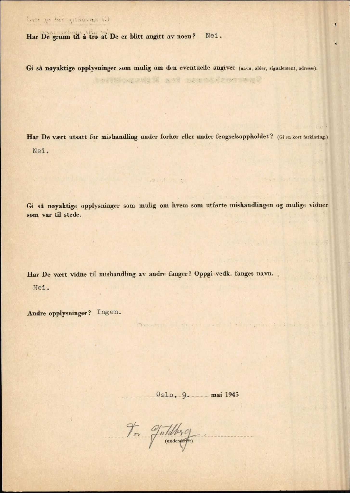 Rikspolitisjefen, AV/RA-S-1560/L/L0005: Gidske, Peder Martin -  Hansell, Georg, 1940-1945, p. 456