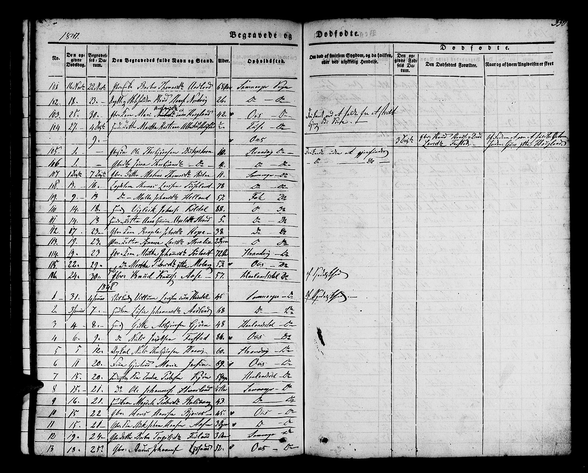 Os sokneprestembete, SAB/A-99929: Parish register (official) no. A 15, 1839-1851, p. 331