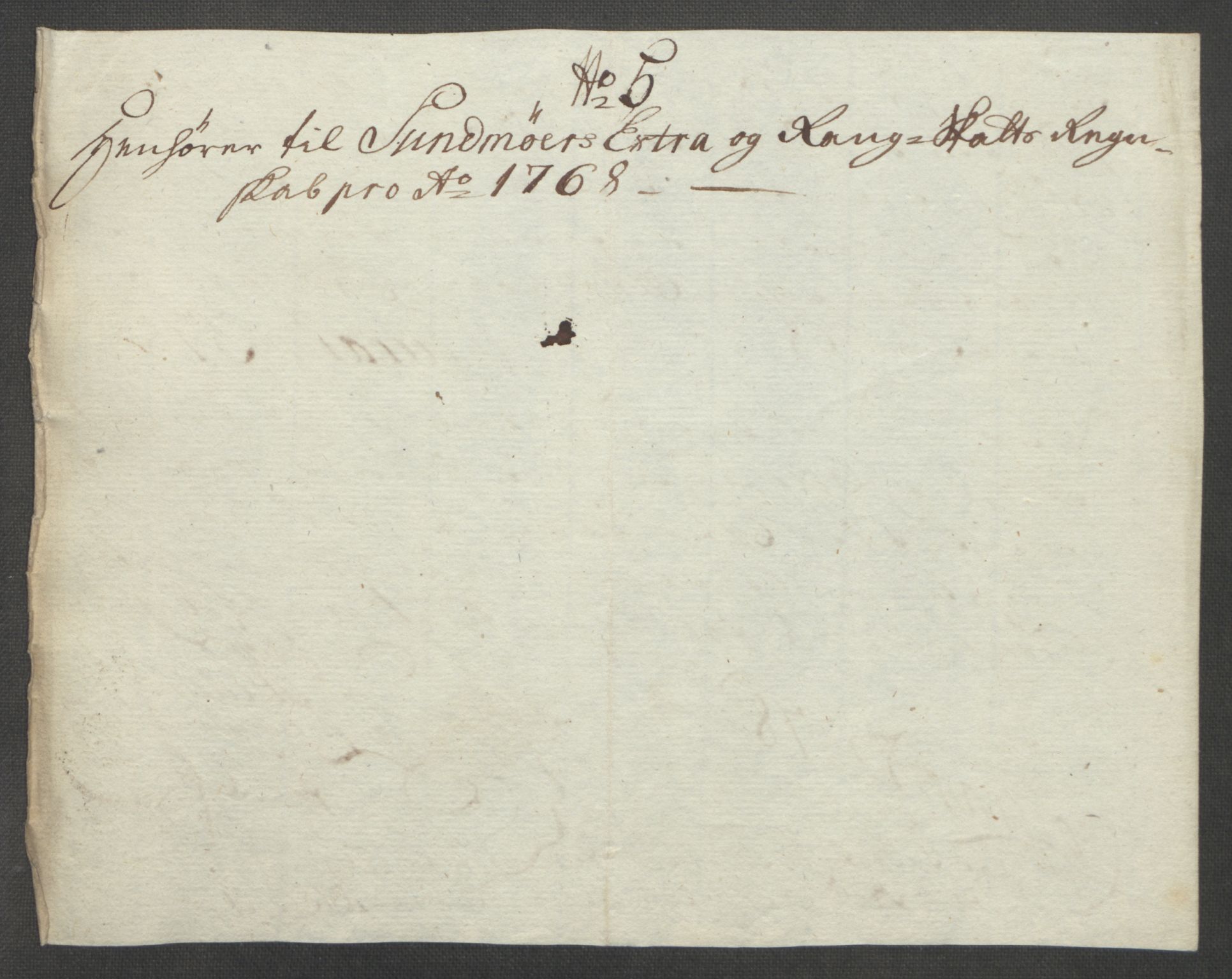 Rentekammeret inntil 1814, Reviderte regnskaper, Fogderegnskap, AV/RA-EA-4092/R54/L3645: Ekstraskatten Sunnmøre, 1762-1772, p. 137