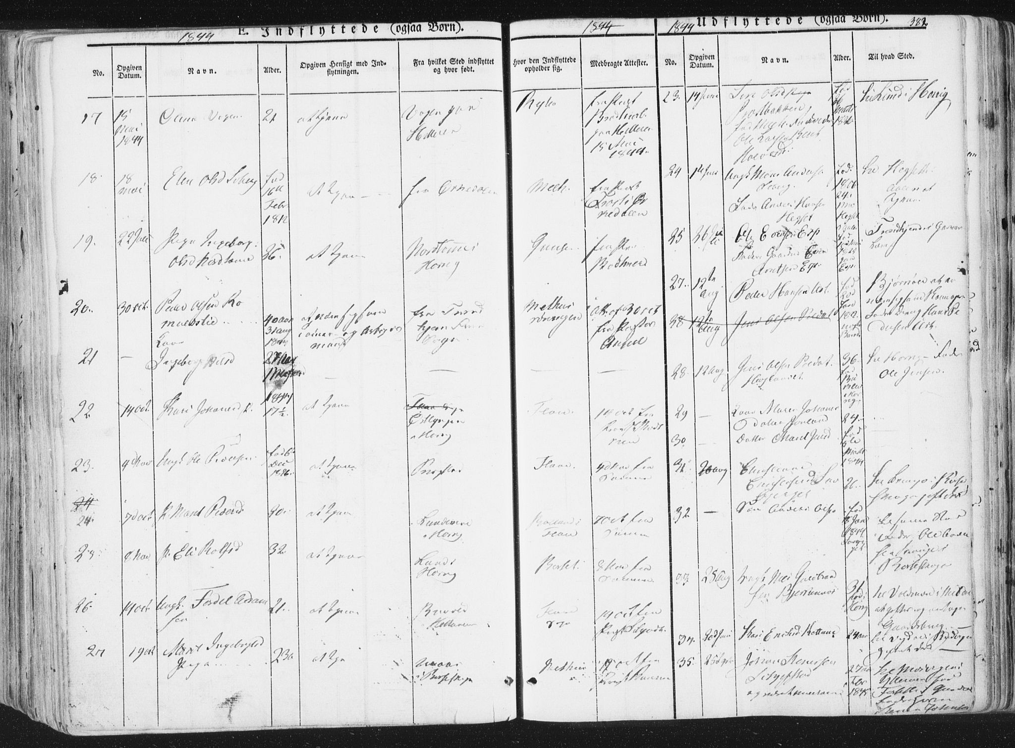 Ministerialprotokoller, klokkerbøker og fødselsregistre - Sør-Trøndelag, AV/SAT-A-1456/691/L1074: Parish register (official) no. 691A06, 1842-1852, p. 382