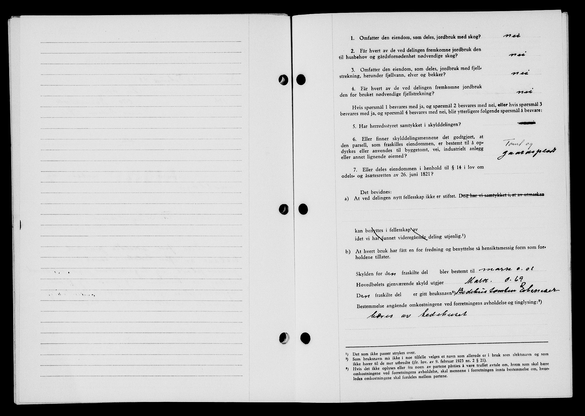 Flekkefjord sorenskriveri, SAK/1221-0001/G/Gb/Gba/L0058: Mortgage book no. A-6, 1942-1944, Diary no: : 140/1943